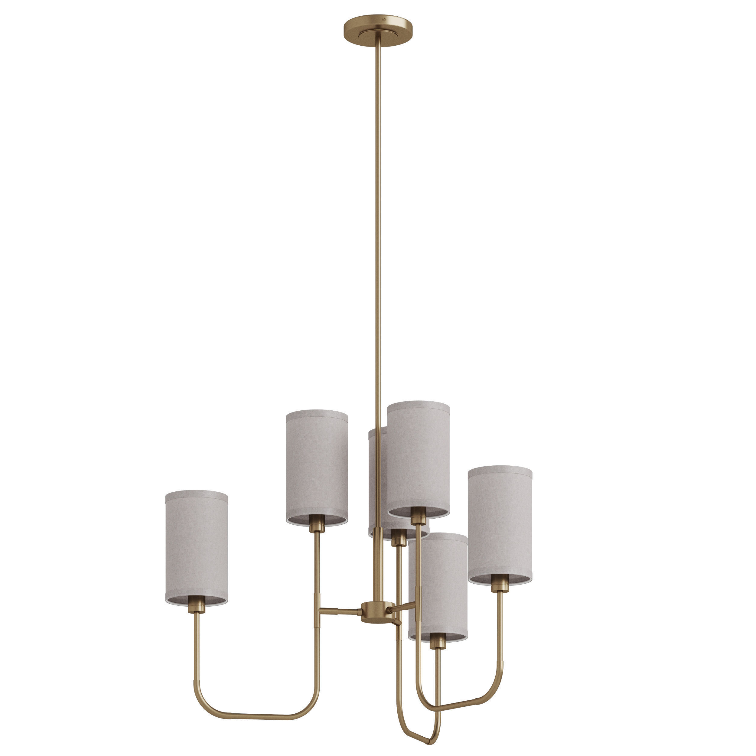 The Dantone Home Mind chandelier is small 3D model_3