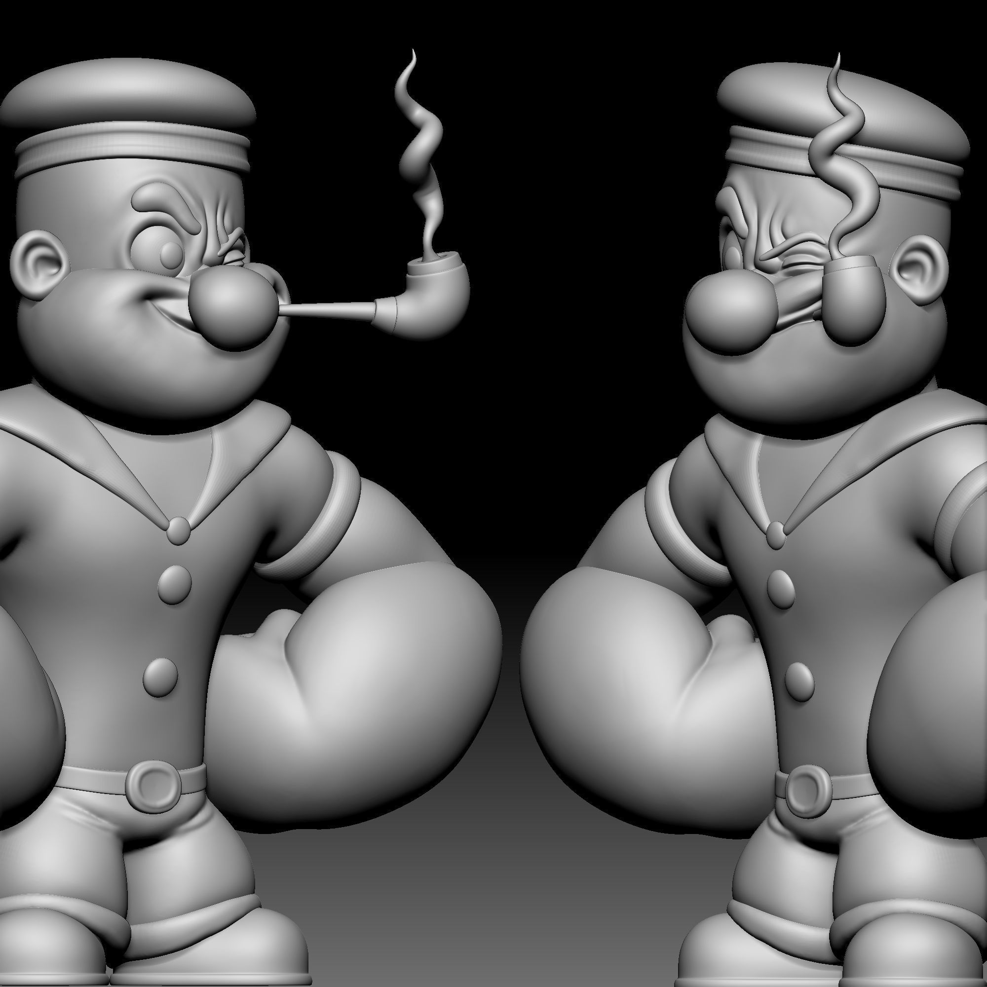 Popeye The Sailor Man 010 3D print model_2