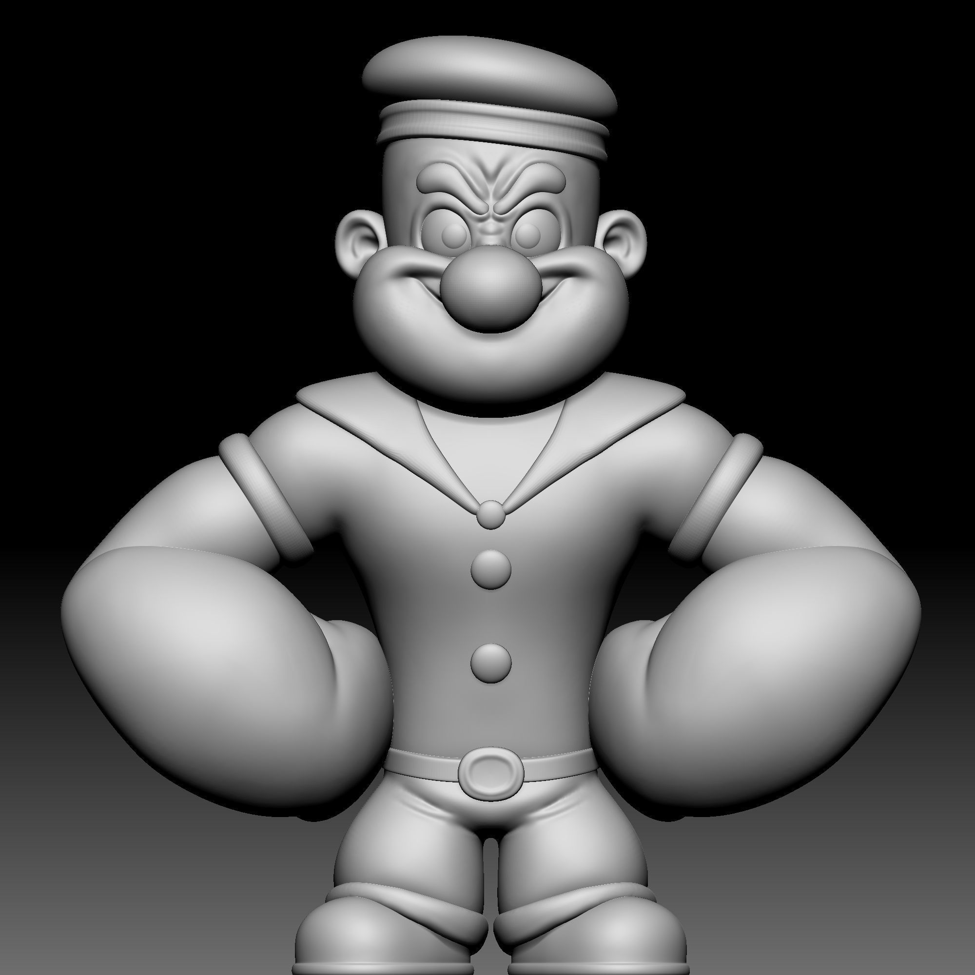 Popeye The Sailor Man 010 3D print model_7