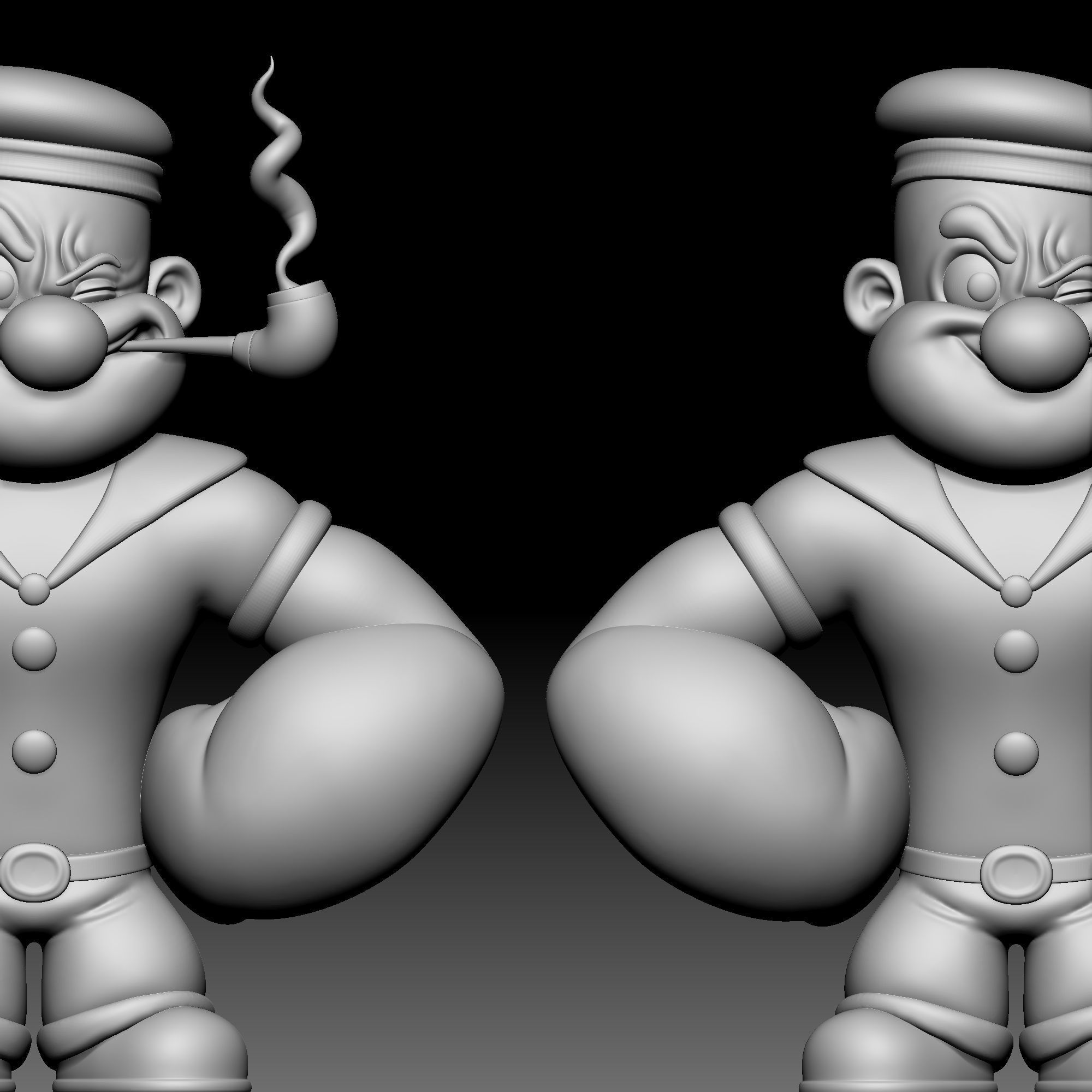 Popeye The Sailor Man 010 3D print model_4