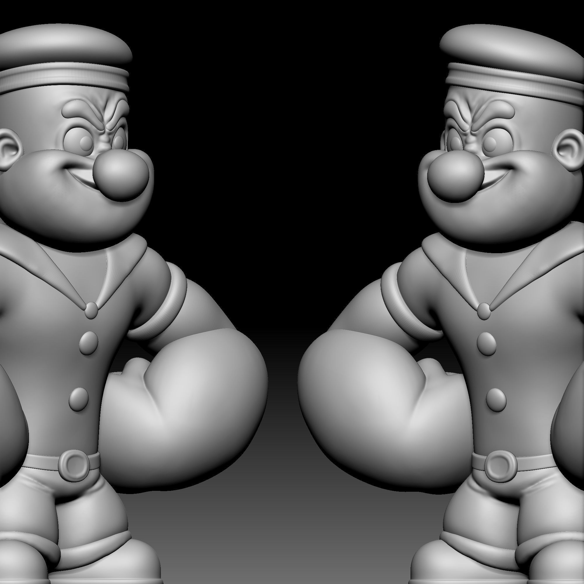 Popeye The Sailor Man 010 3D print model_8