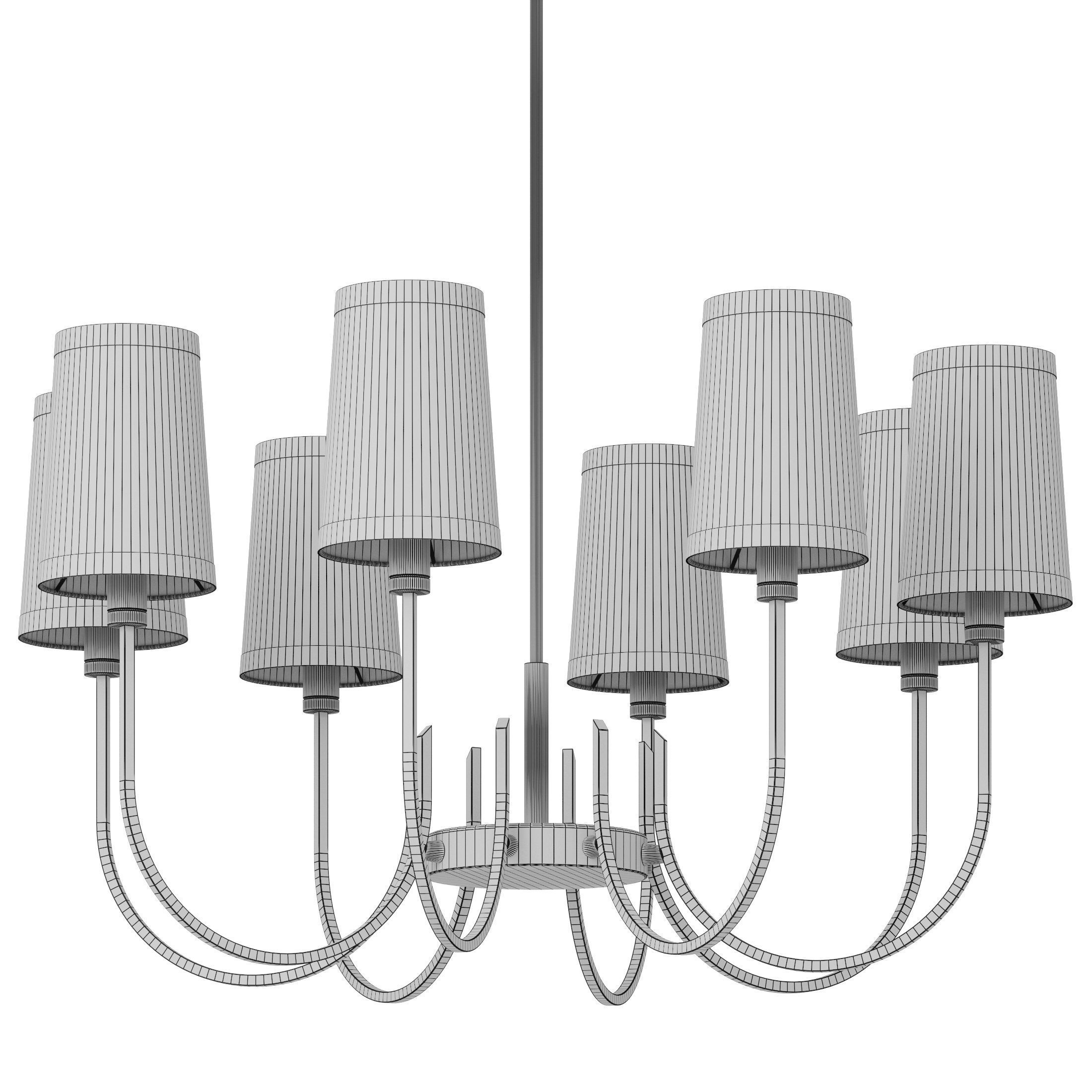 Dantone Home Placid chandelier 3D model_4