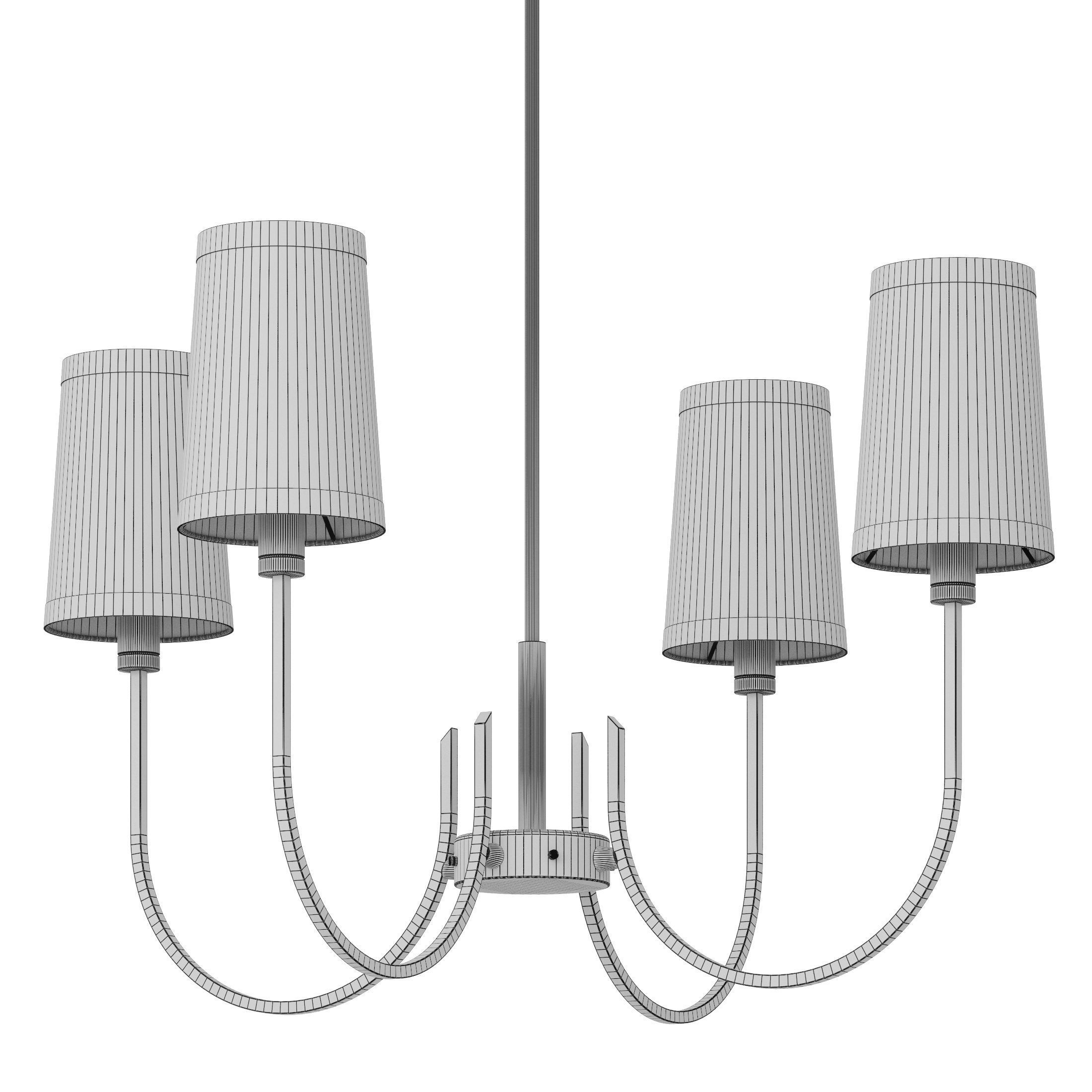 Dantone Home Placid small chandelier 3D model_4