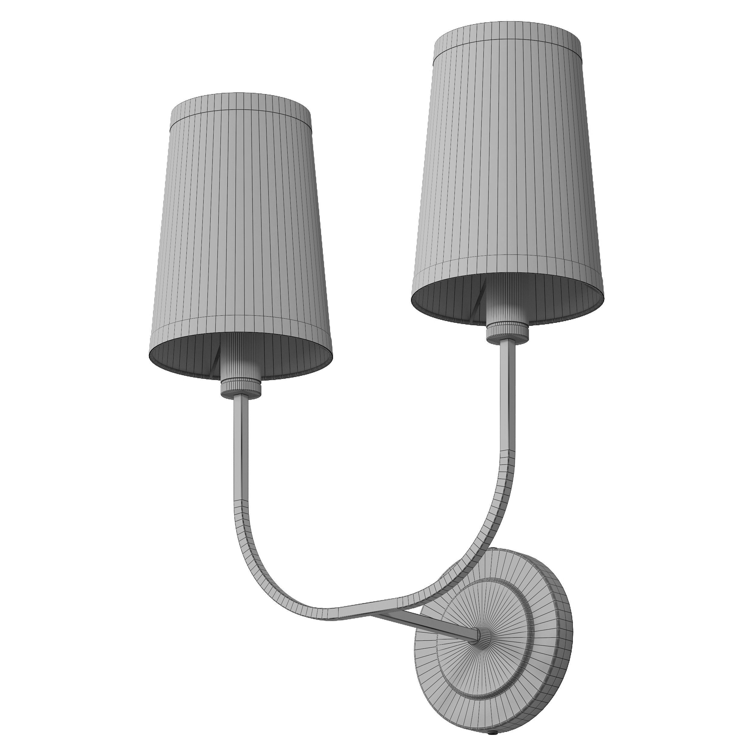 Dantone Home Placid double sconce 3D model_4