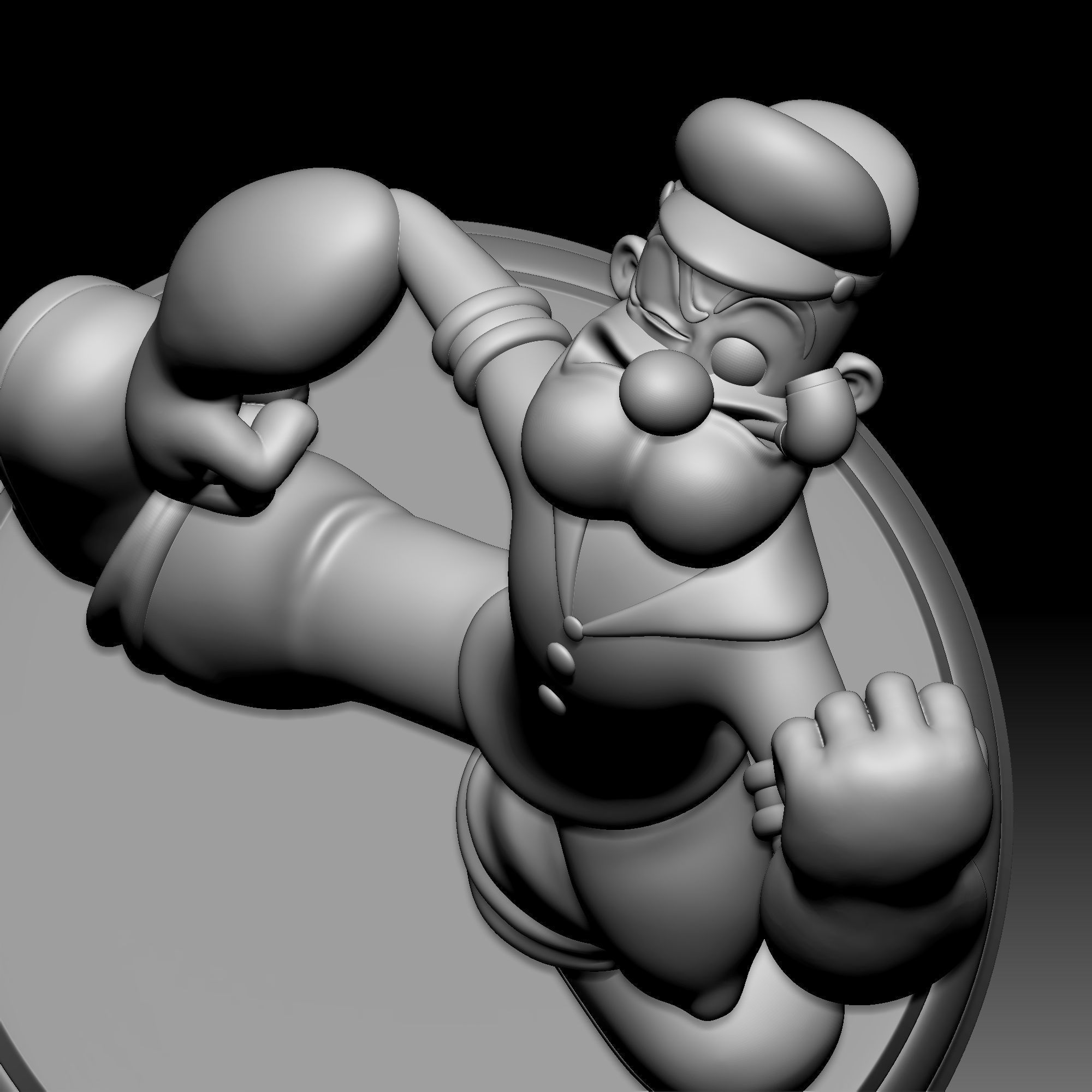 Popeye The Sailor Man 020 3D print model_6