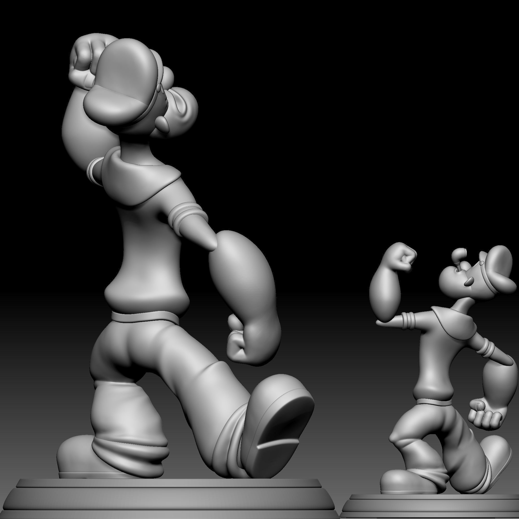 Popeye The Sailor Man 020 3D print model_5