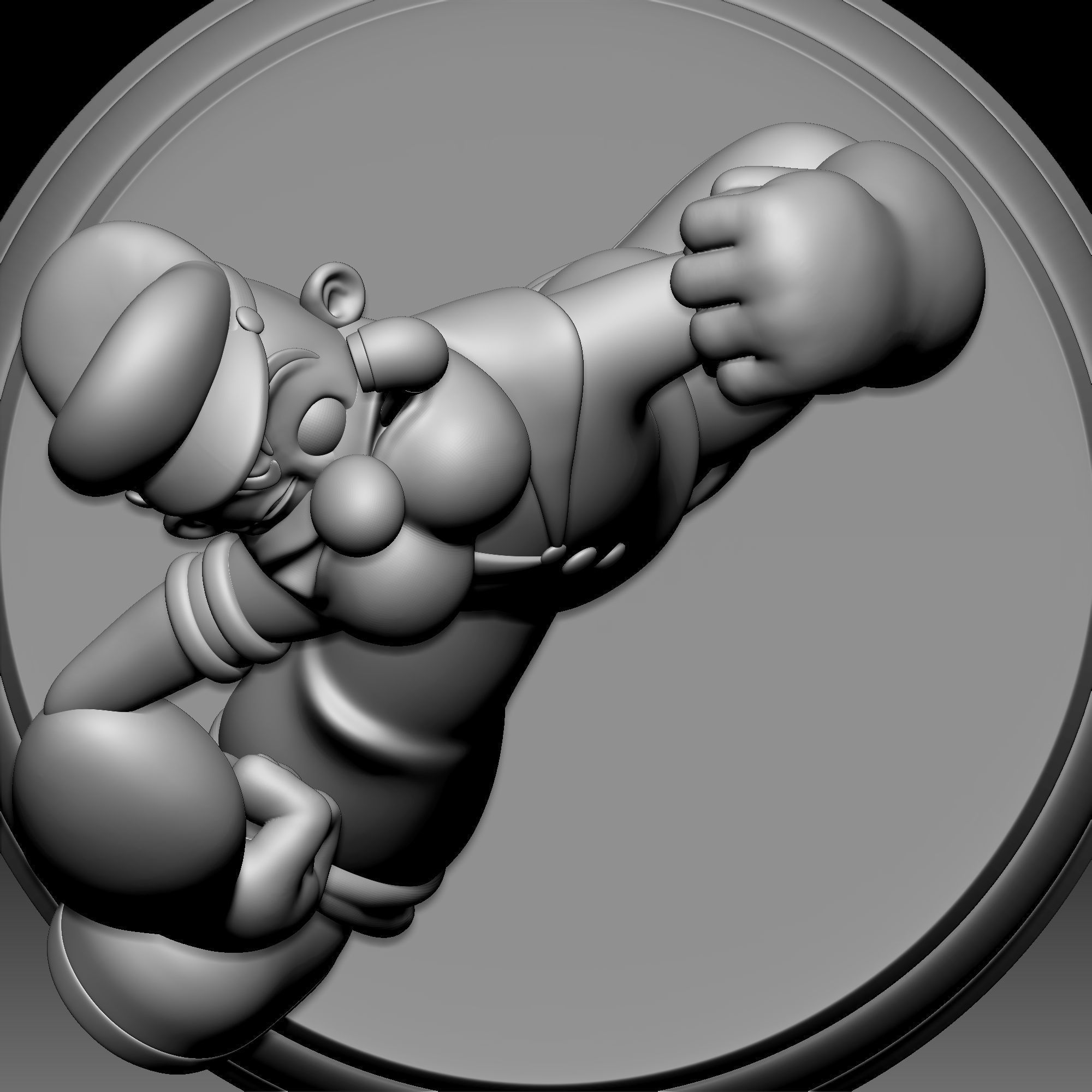 Popeye The Sailor Man 020 3D print model_7
