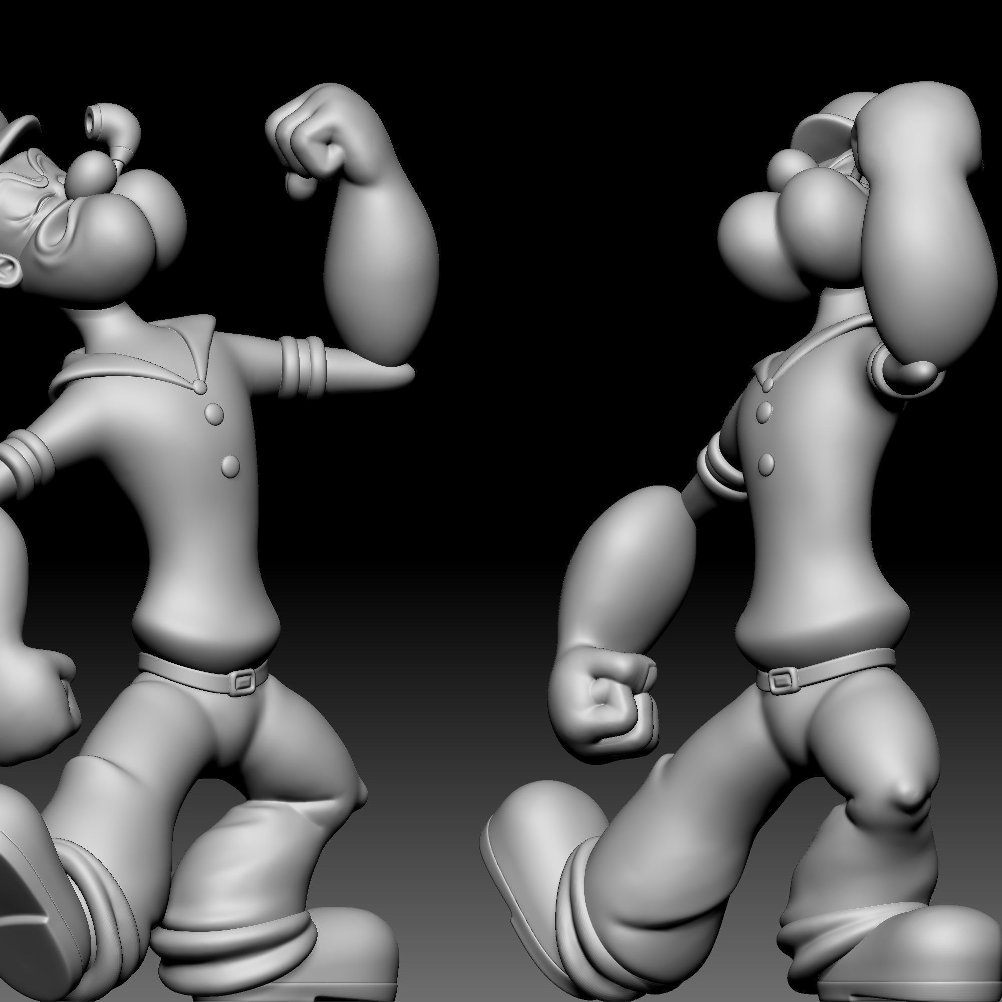 Popeye The Sailor Man 020 3D print model_2