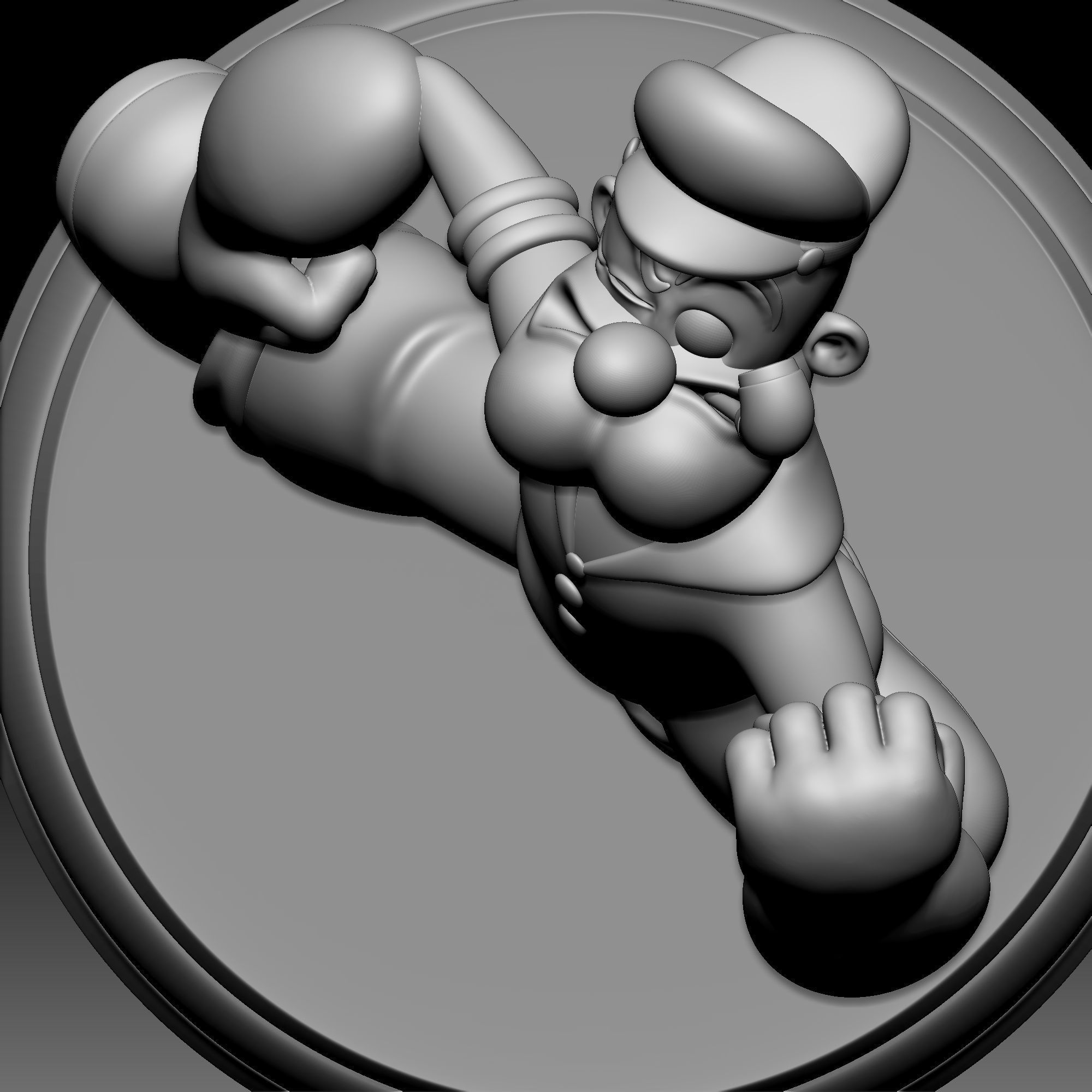 Popeye The Sailor Man 020 3D print model_8