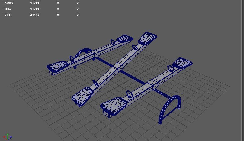 Wooden See-Saw 3D model_12