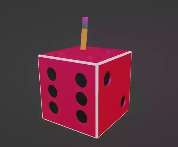 Dice Pencil or Pen Holder