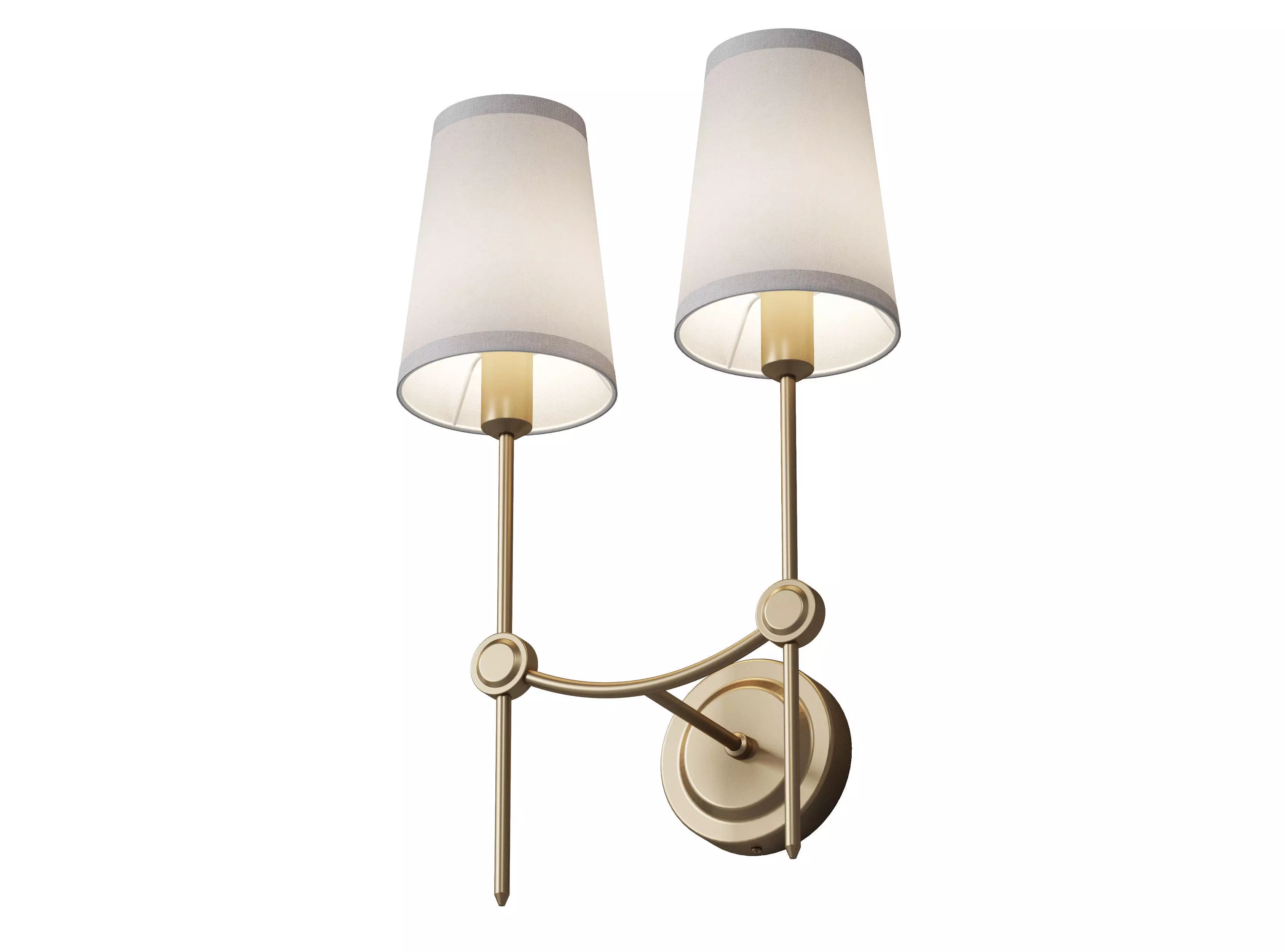 Sconce double Dantone Home Point 3D model_0