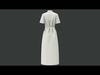 Long Dress Shirt 3D model_1