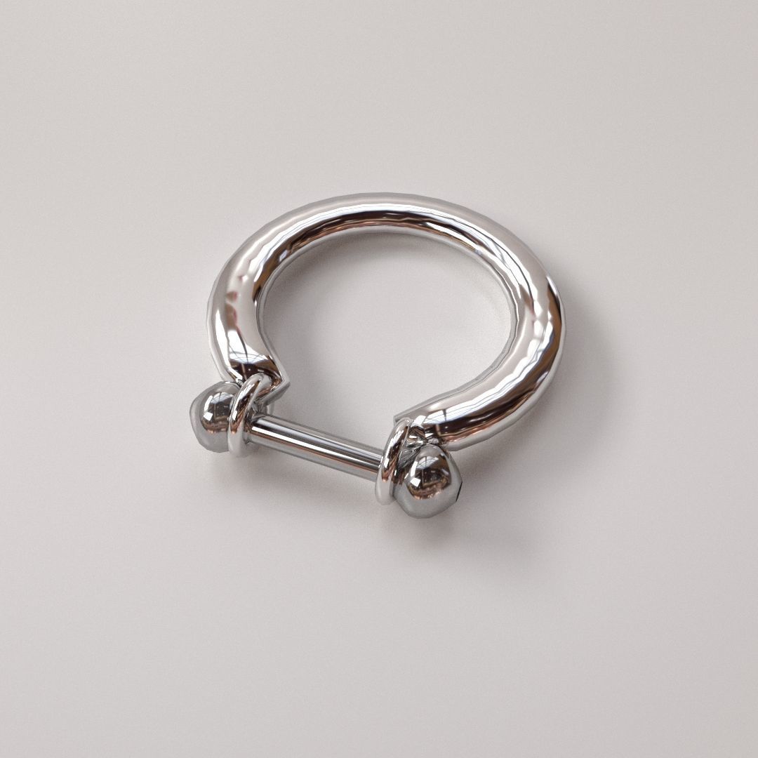 Nipple Piercing v3 3D model_1