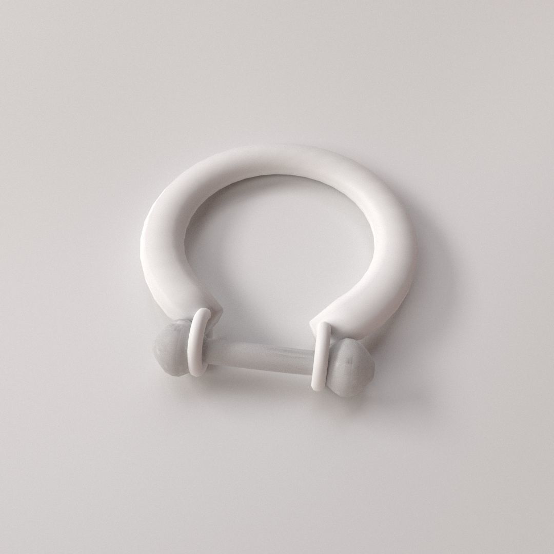 Nipple Piercing v3 3D model_3