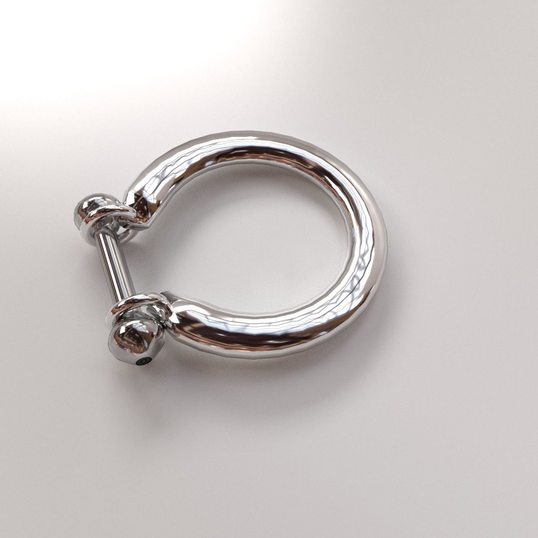 Nipple Piercing v3 3D model_2