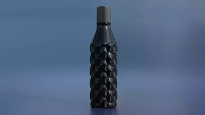 Realistic PVC Bottle 3D Model - High Detail
