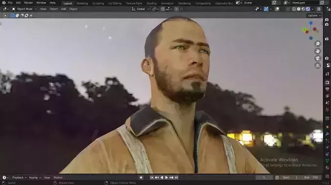 Game-Ready Sci-Fi Engineer Character