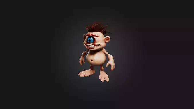 Cartoon Cyclops Model