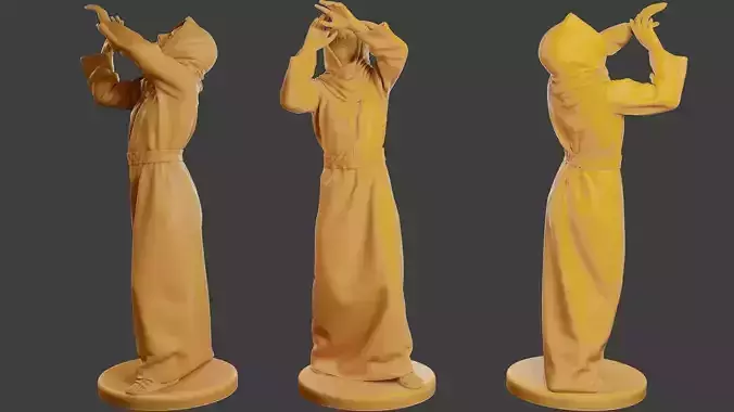 Conflict Scene Figurine Print ESFP1 002 3D print model