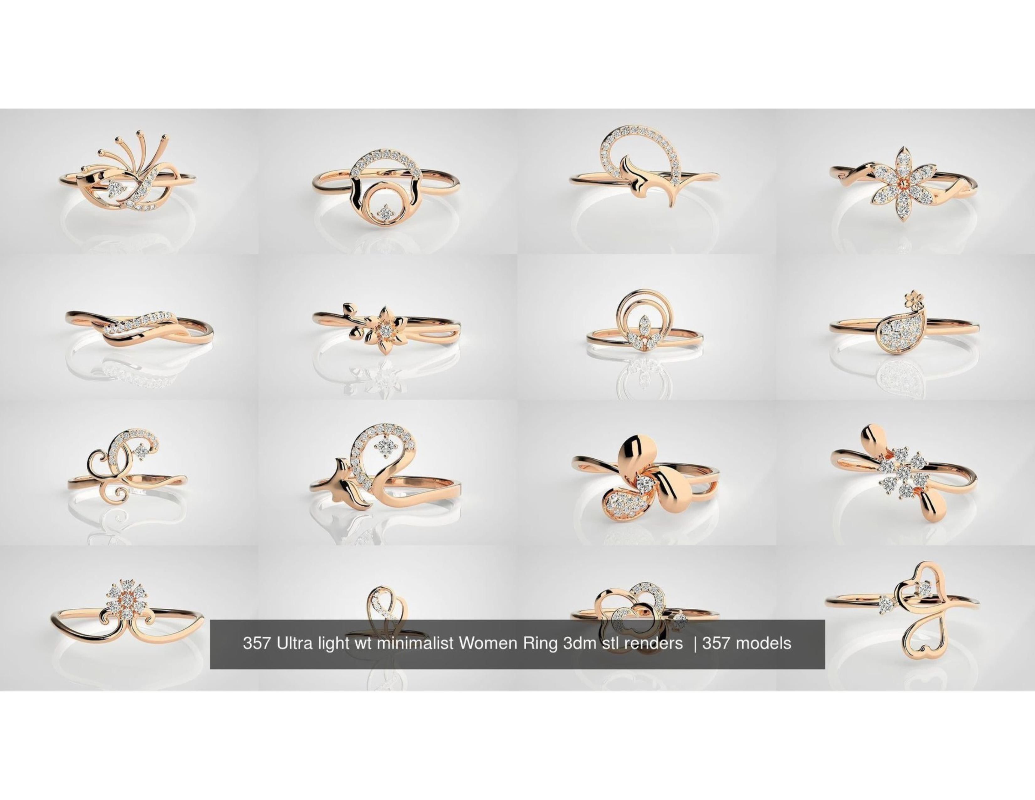 Light Weight Rings 3D print model_18