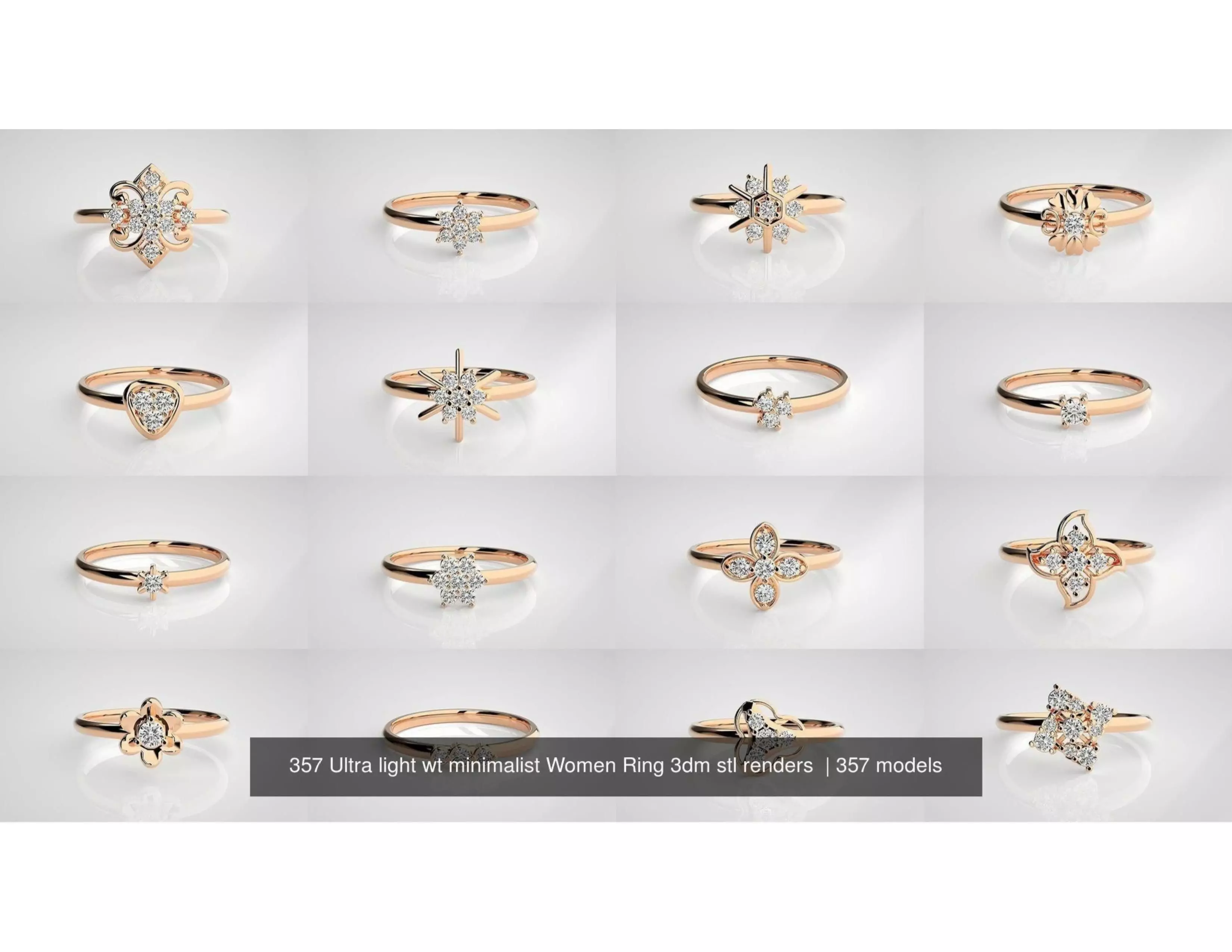 Light Weight Rings 3D print model_0