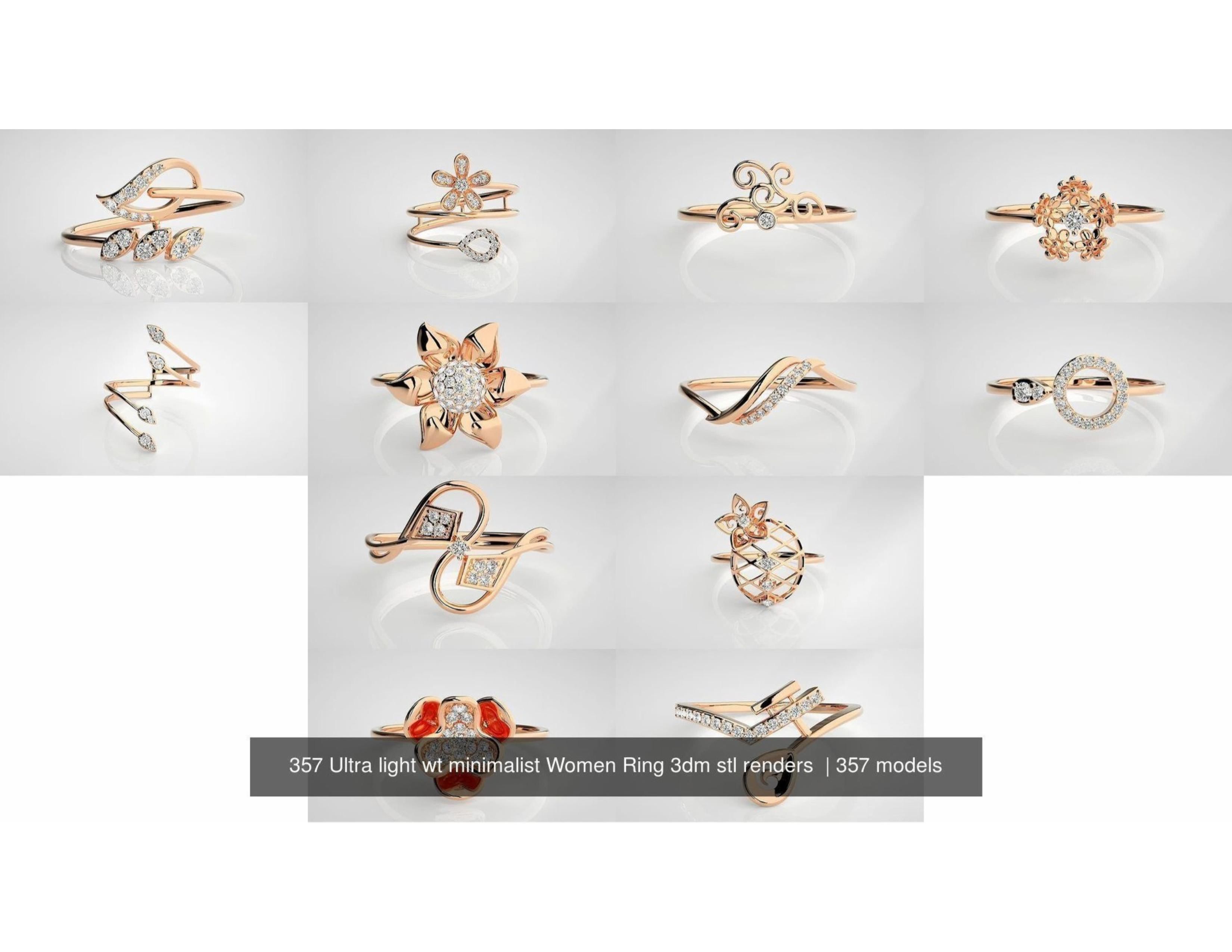 Light Weight Rings 3D print model_21