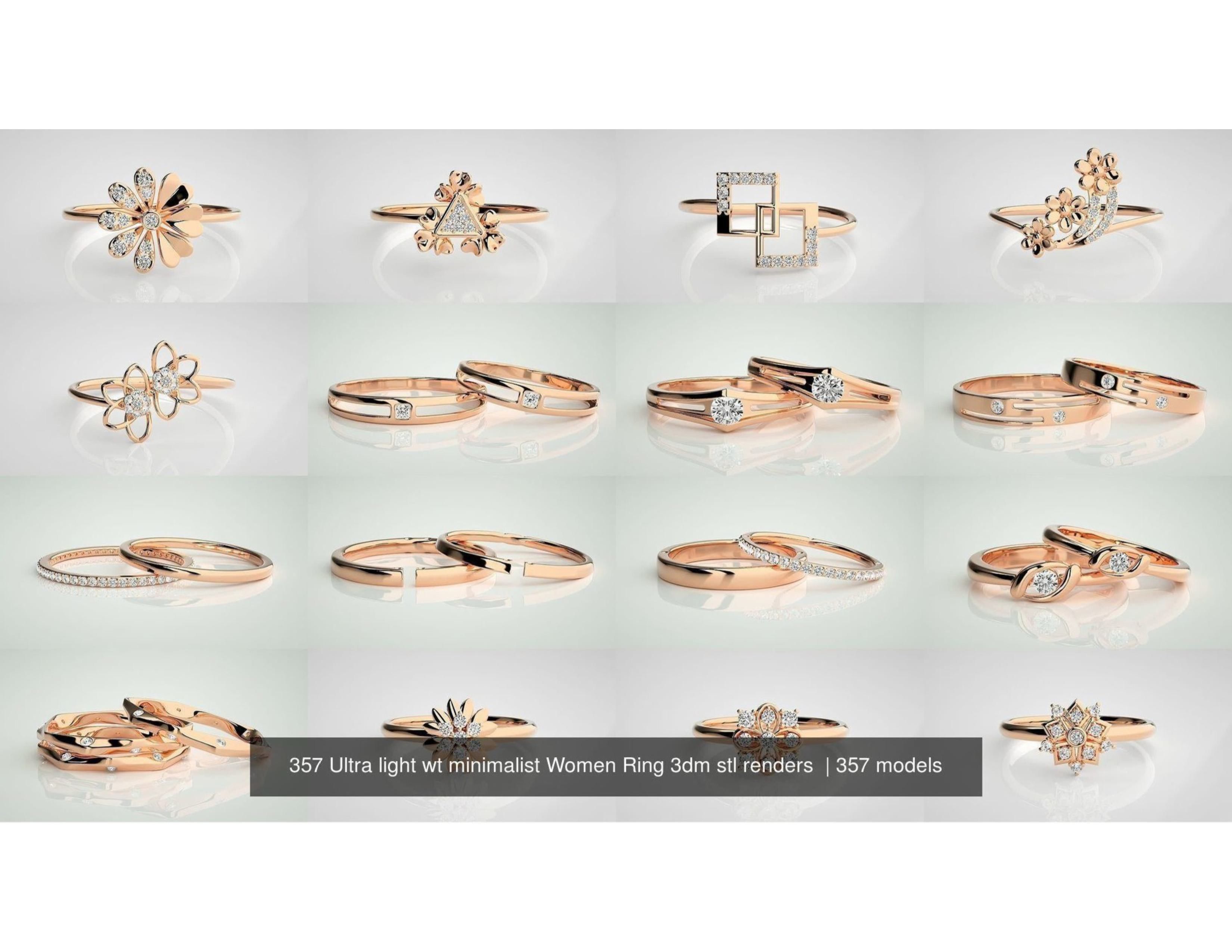 Light Weight Rings 3D print model_9