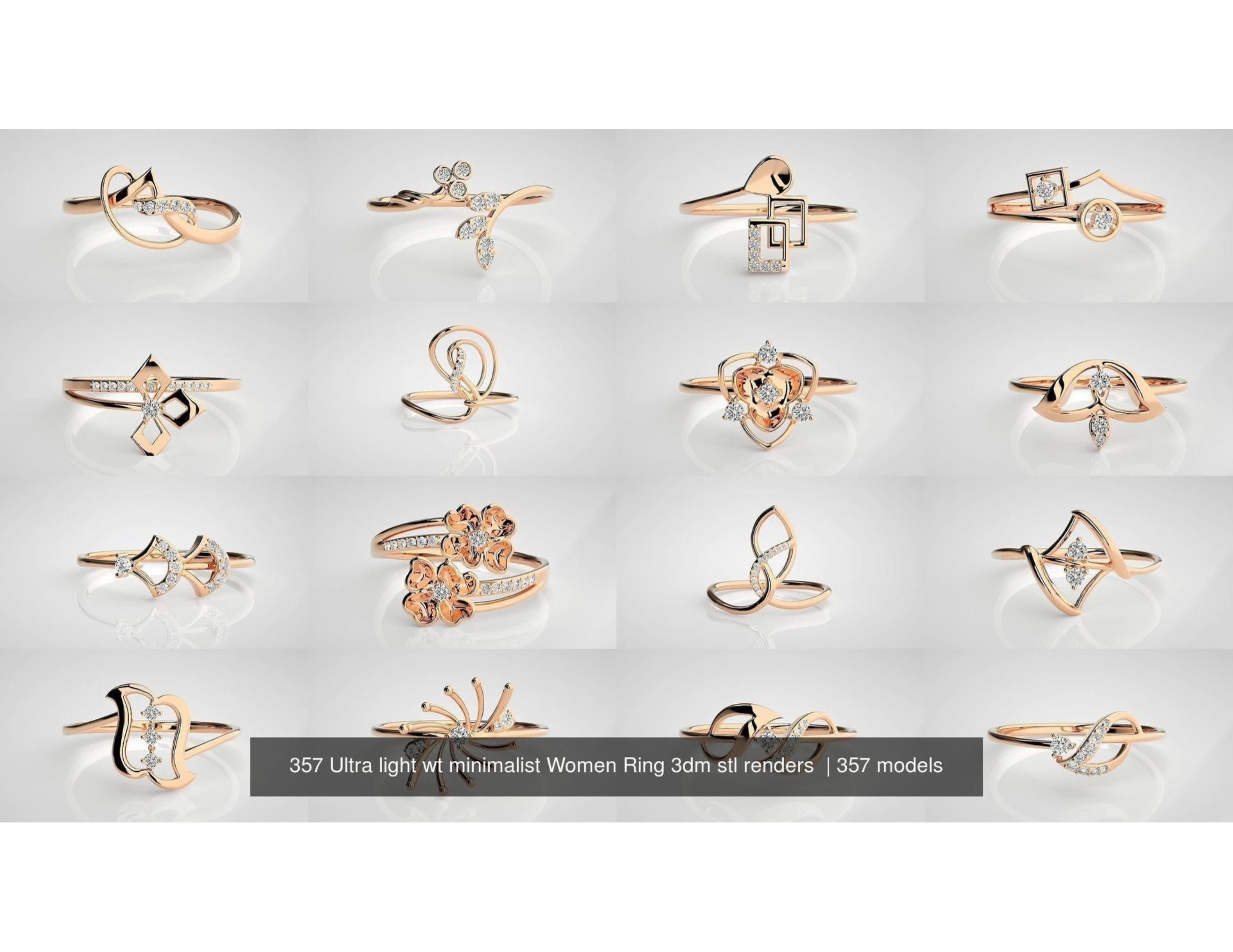 Light Weight Rings 3D print model_16