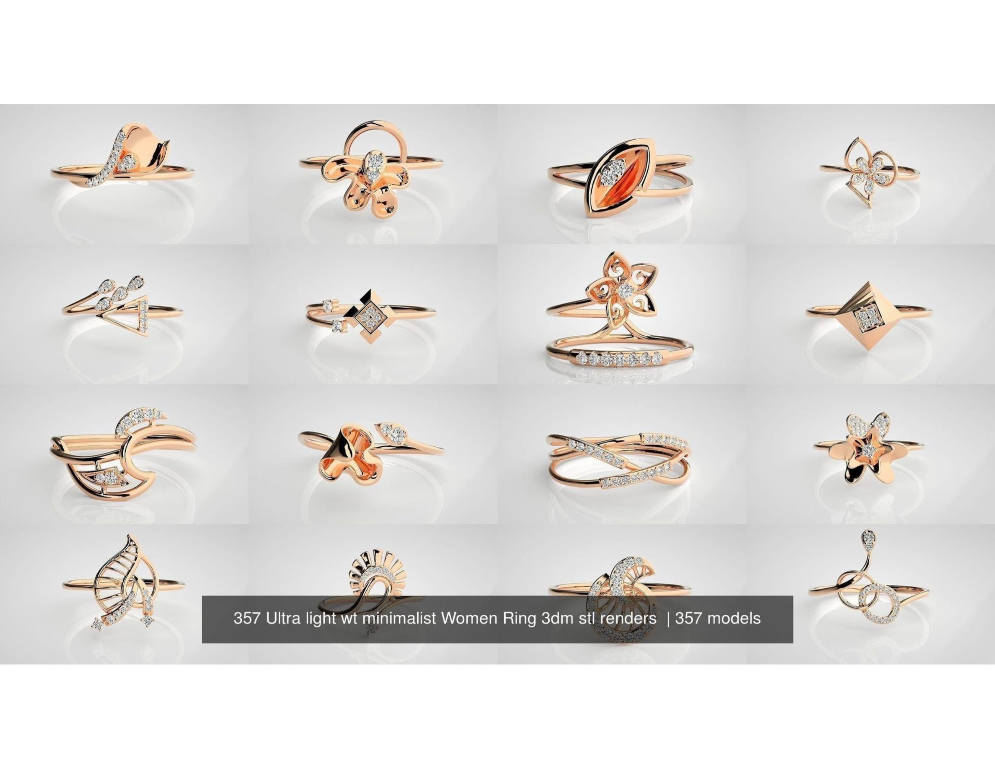 Light Weight Rings 3D print model_7