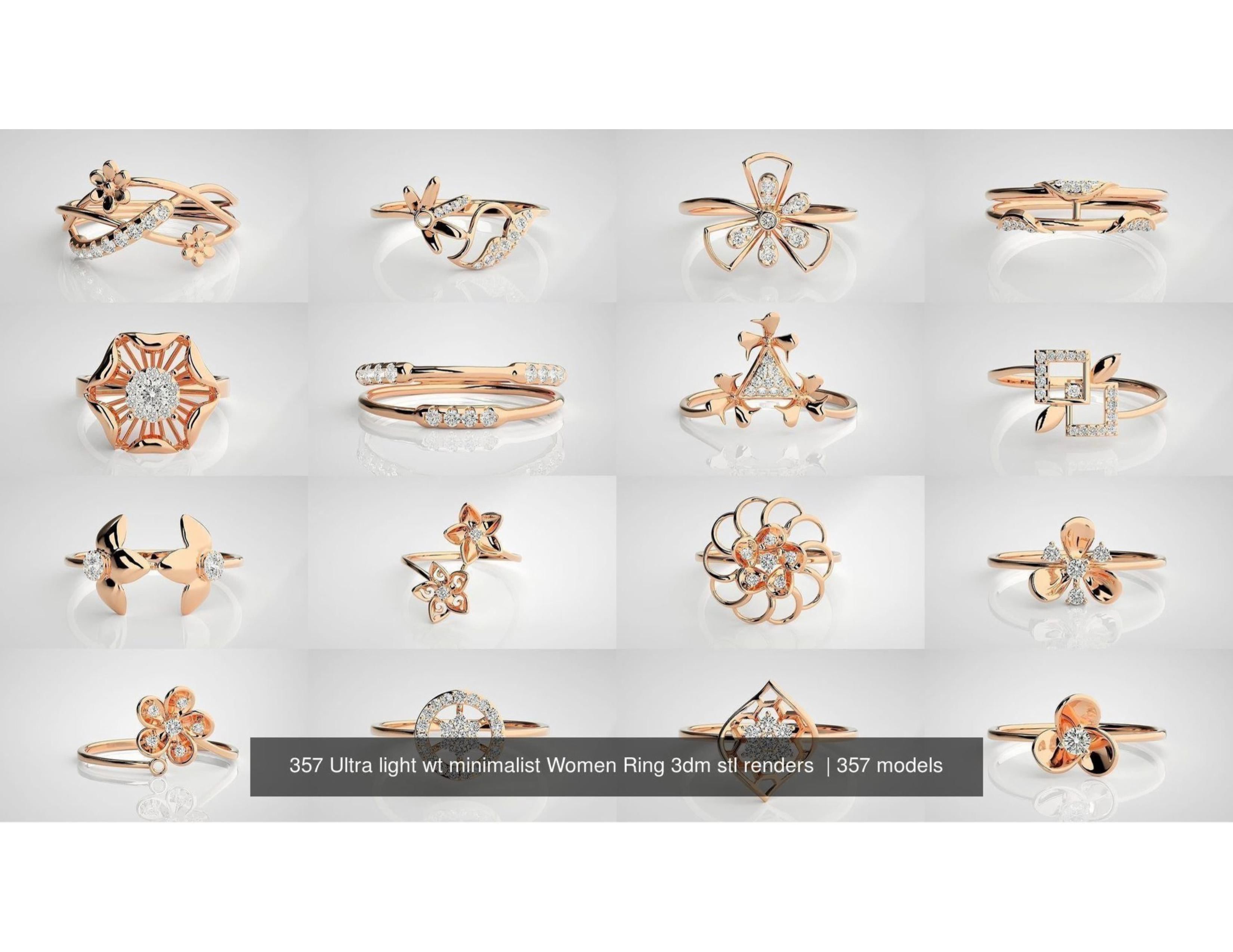 Light Weight Rings 3D print model_1