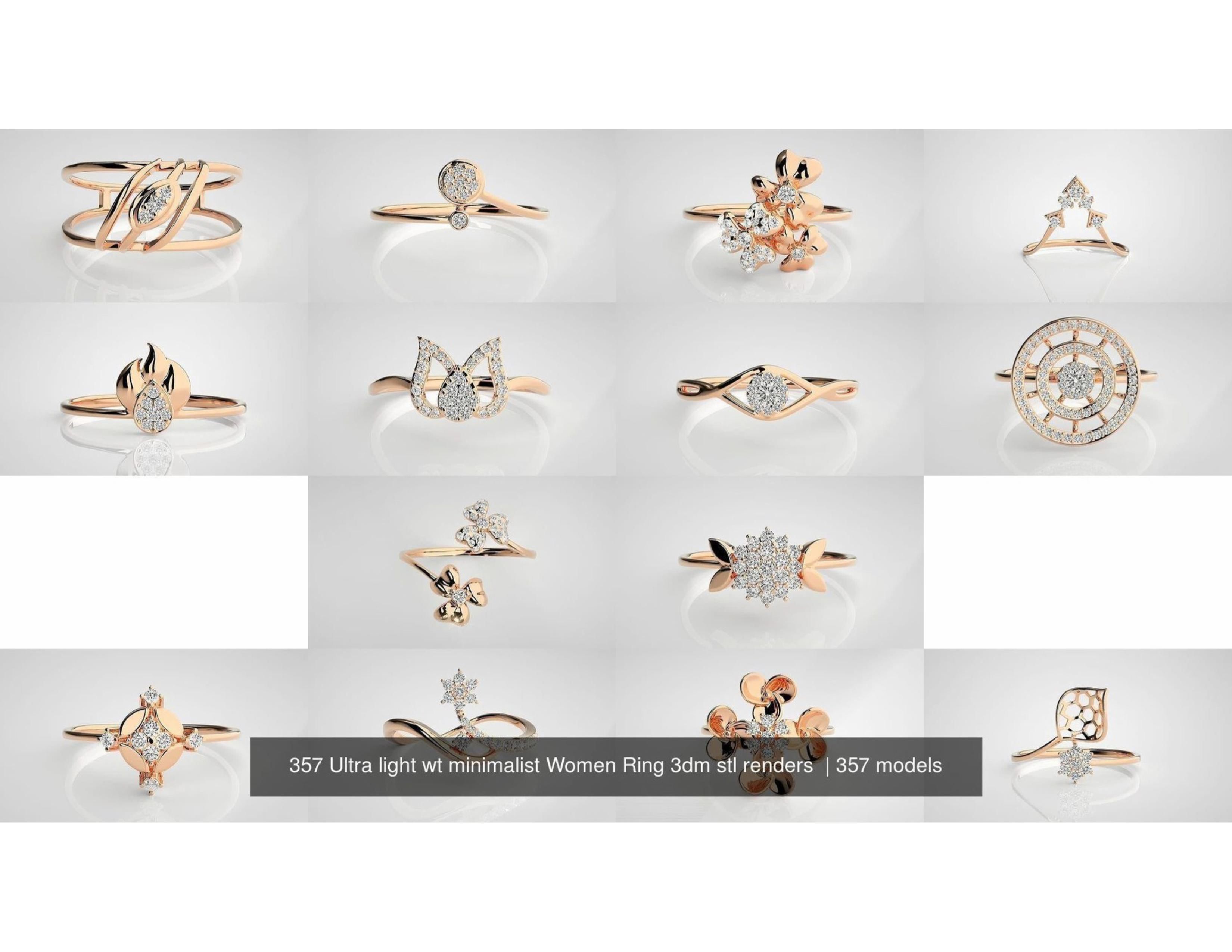 Light Weight Rings 3D print model_20