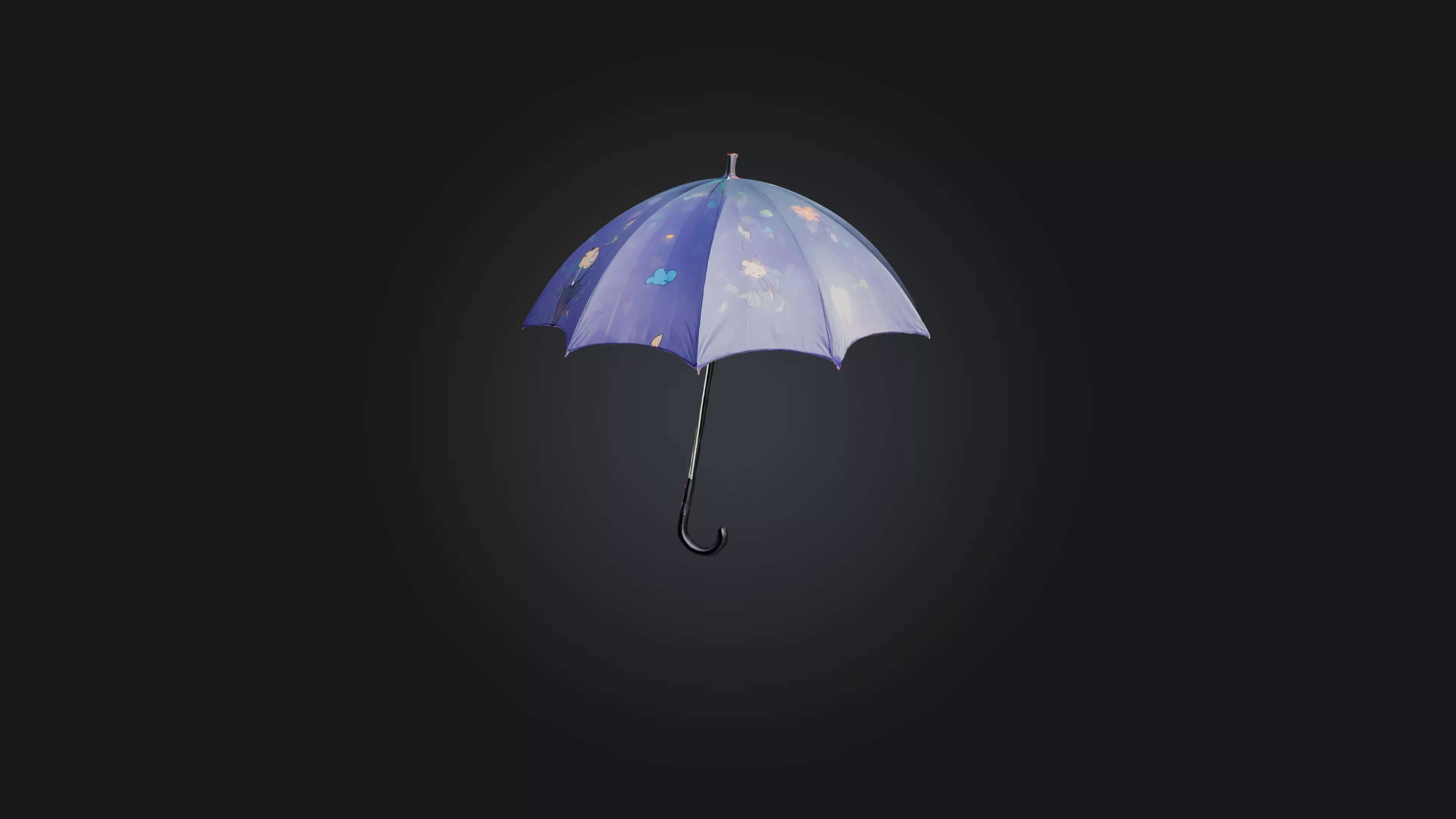 Cartoon Umbrella 3D model_0