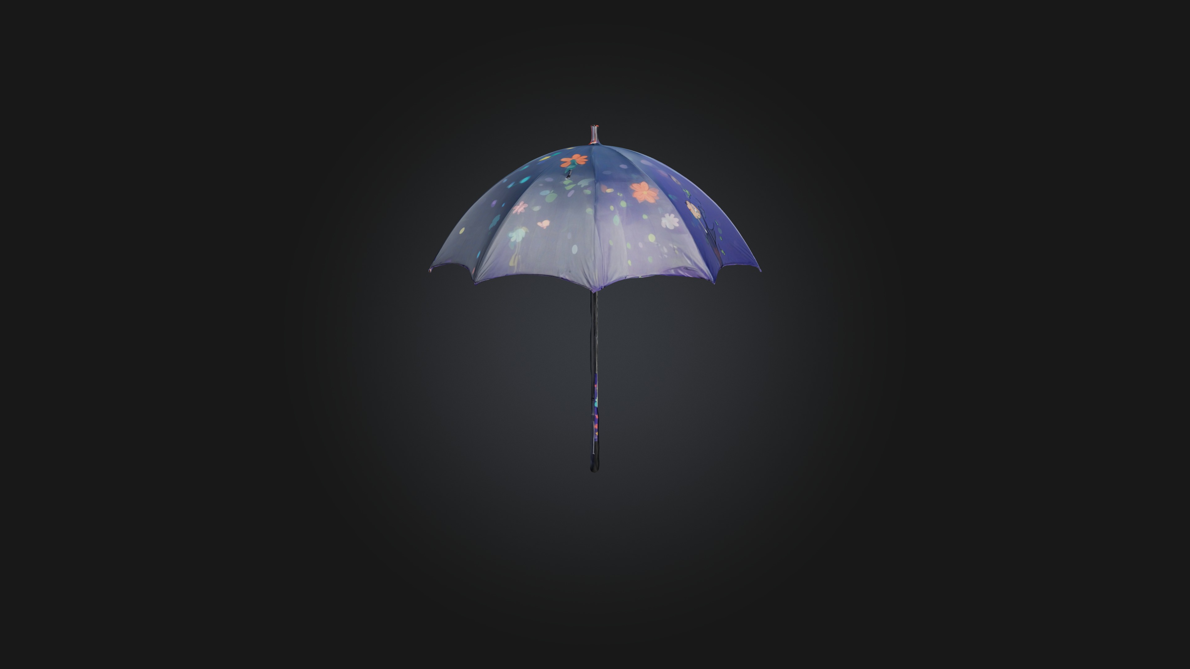 Cartoon Umbrella 3D model_3