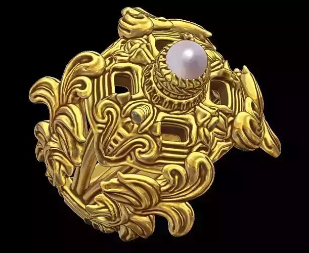 Pearl Ornament Ring