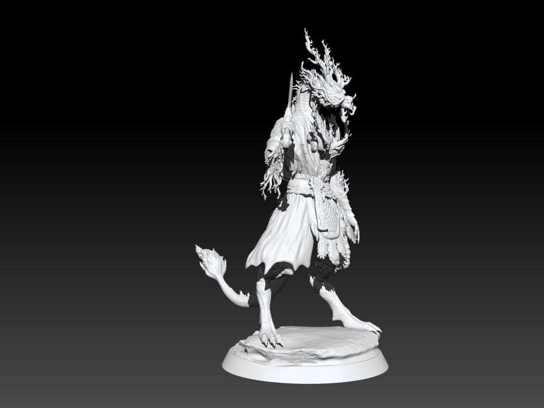 Cyan Loong-WuDuLong- Yaoguai King-BLACK MYTH WUKONG STL 3D PRINT 3D print model_2