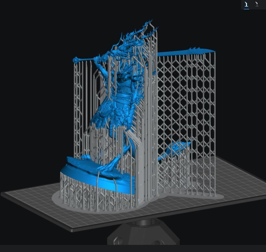 Cyan Loong-WuDuLong- Yaoguai King-BLACK MYTH WUKONG STL 3D PRINT 3D print model_8