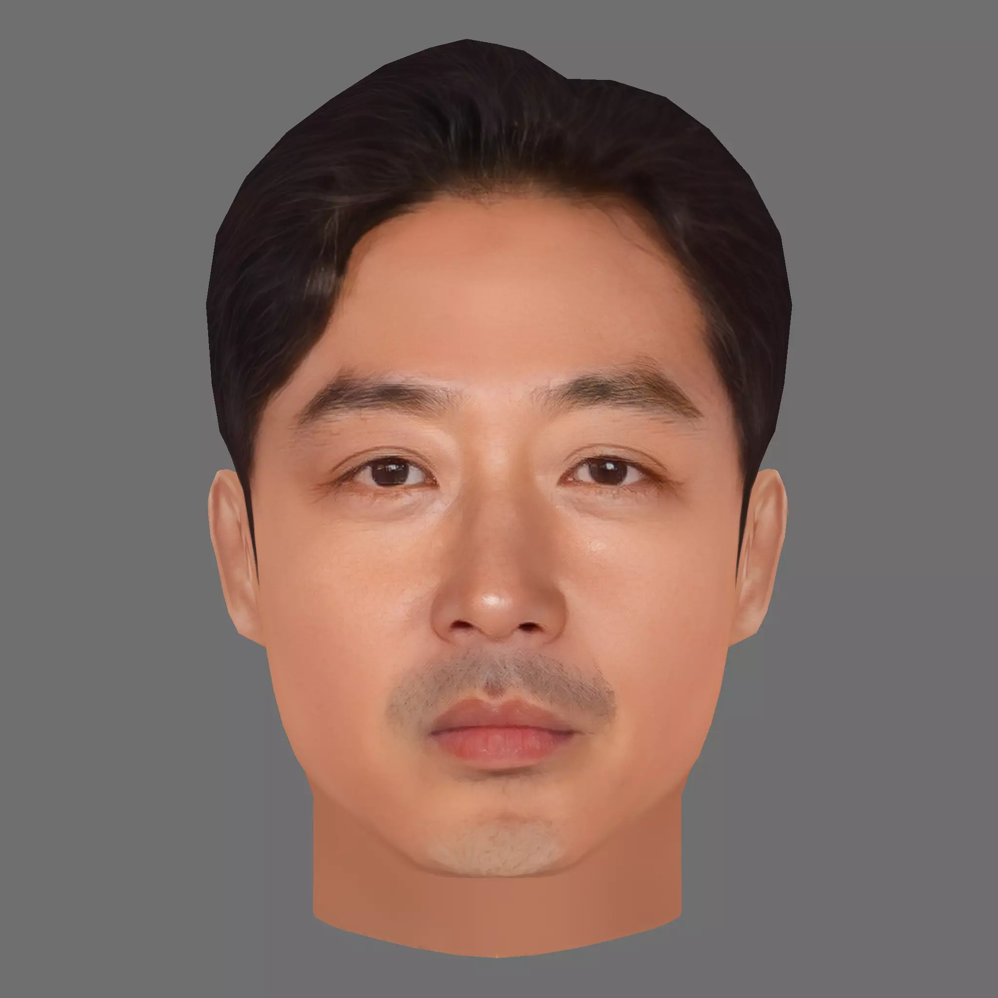 Ha Jung Woo Head - Low poly head for game Low-poly 3D model