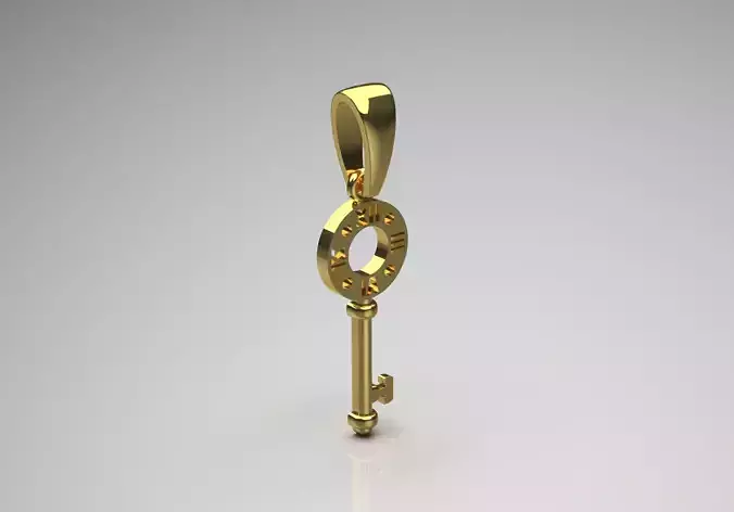 girl gold pendant gp0079 3D print model