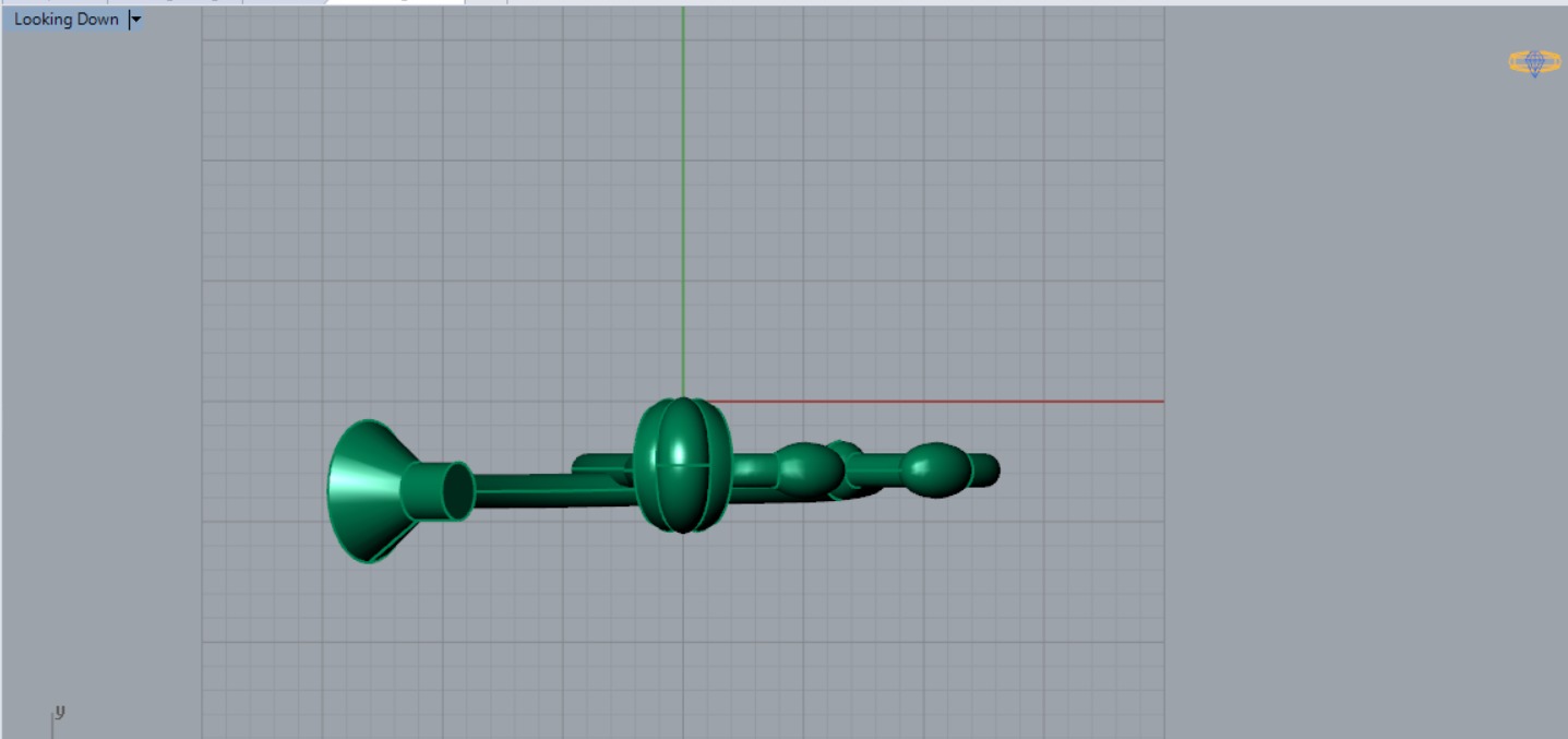 White gold STL pendant with stethoscope design gp0081 3D print model_7