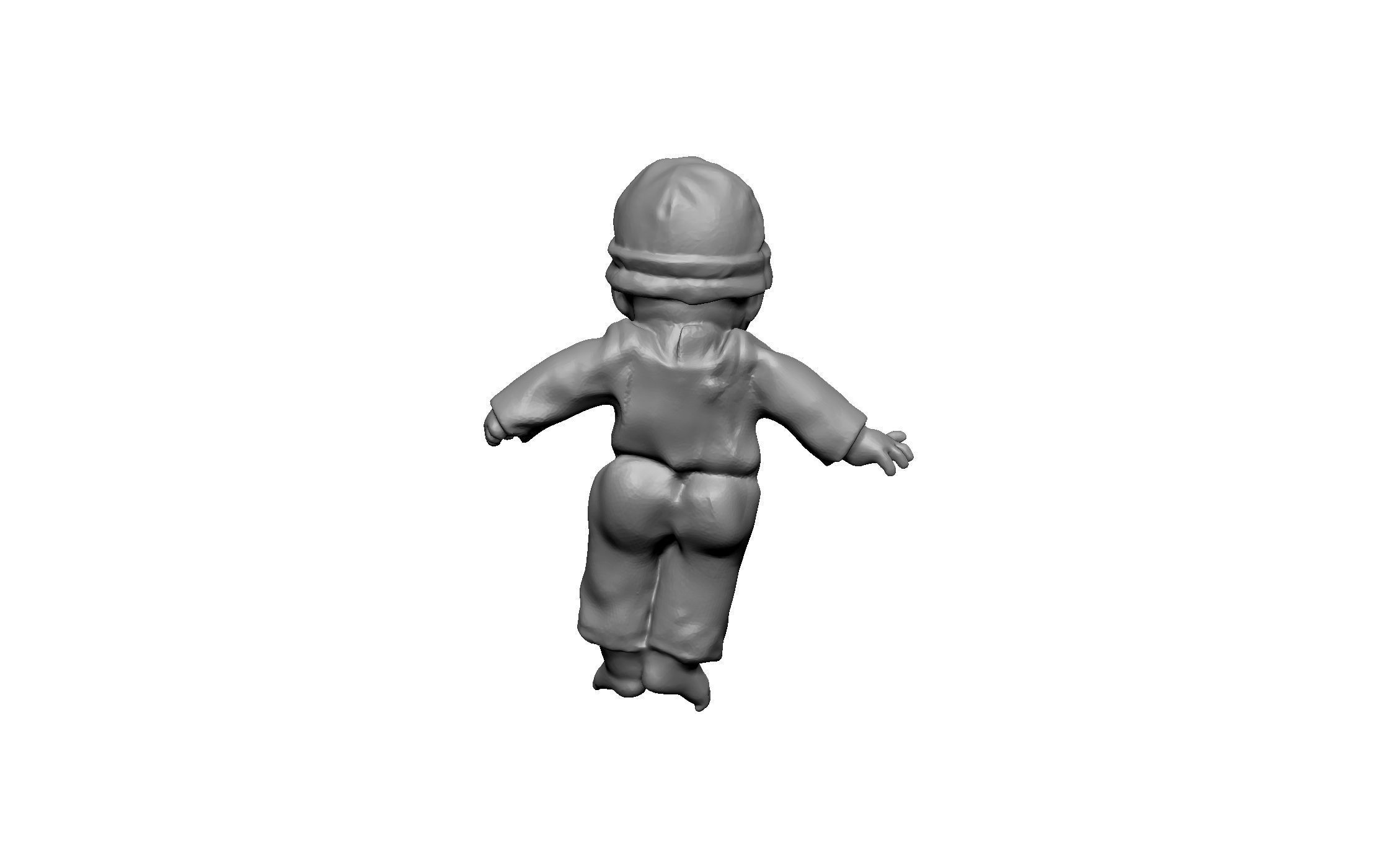 baby child doll 3D print model_2