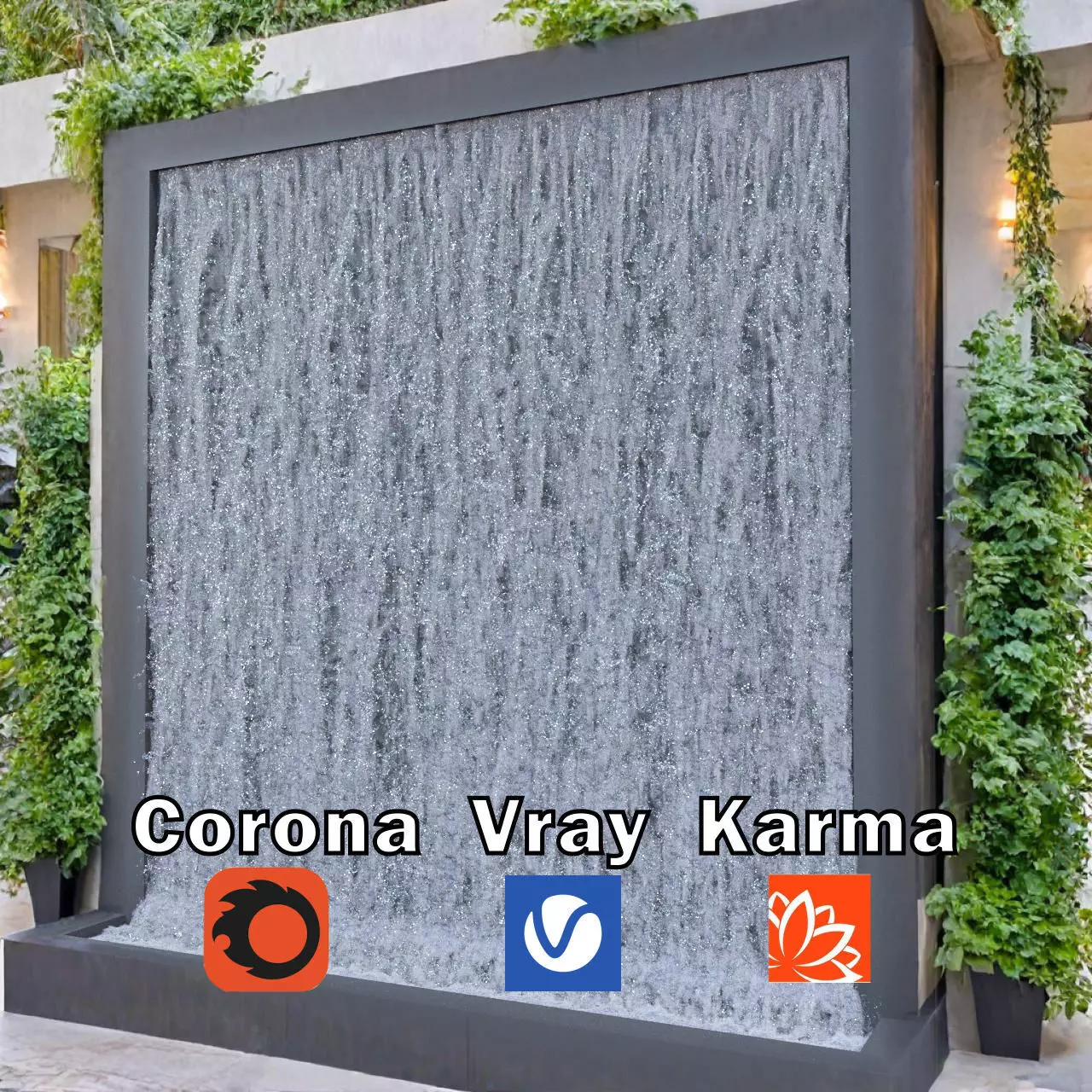 Procedural Waterfall Animation Houdini HIP File 3D model_0