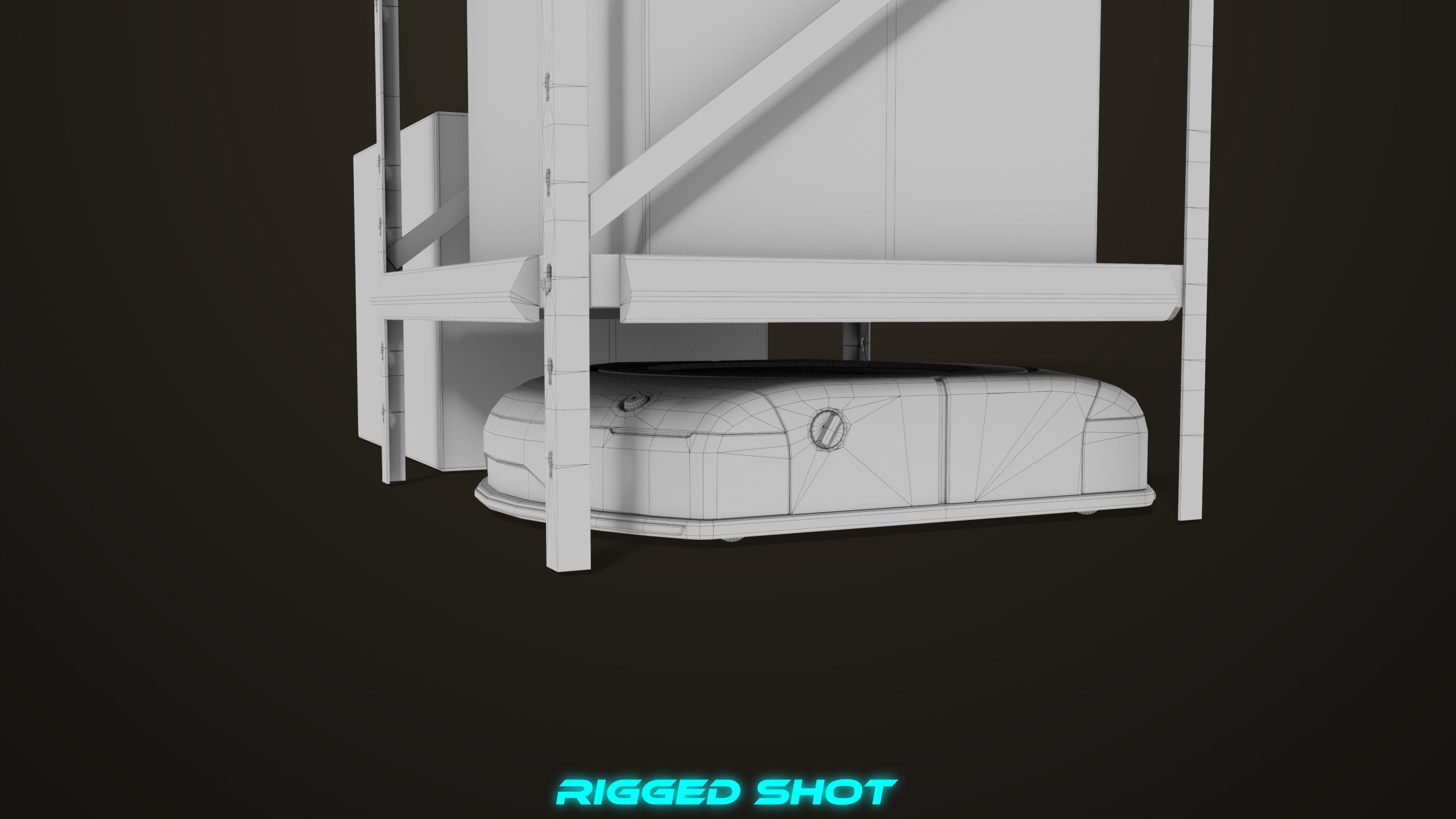 Warehouse Robot Generic All PBR Unity UE Textures Low-poly 3D model_44