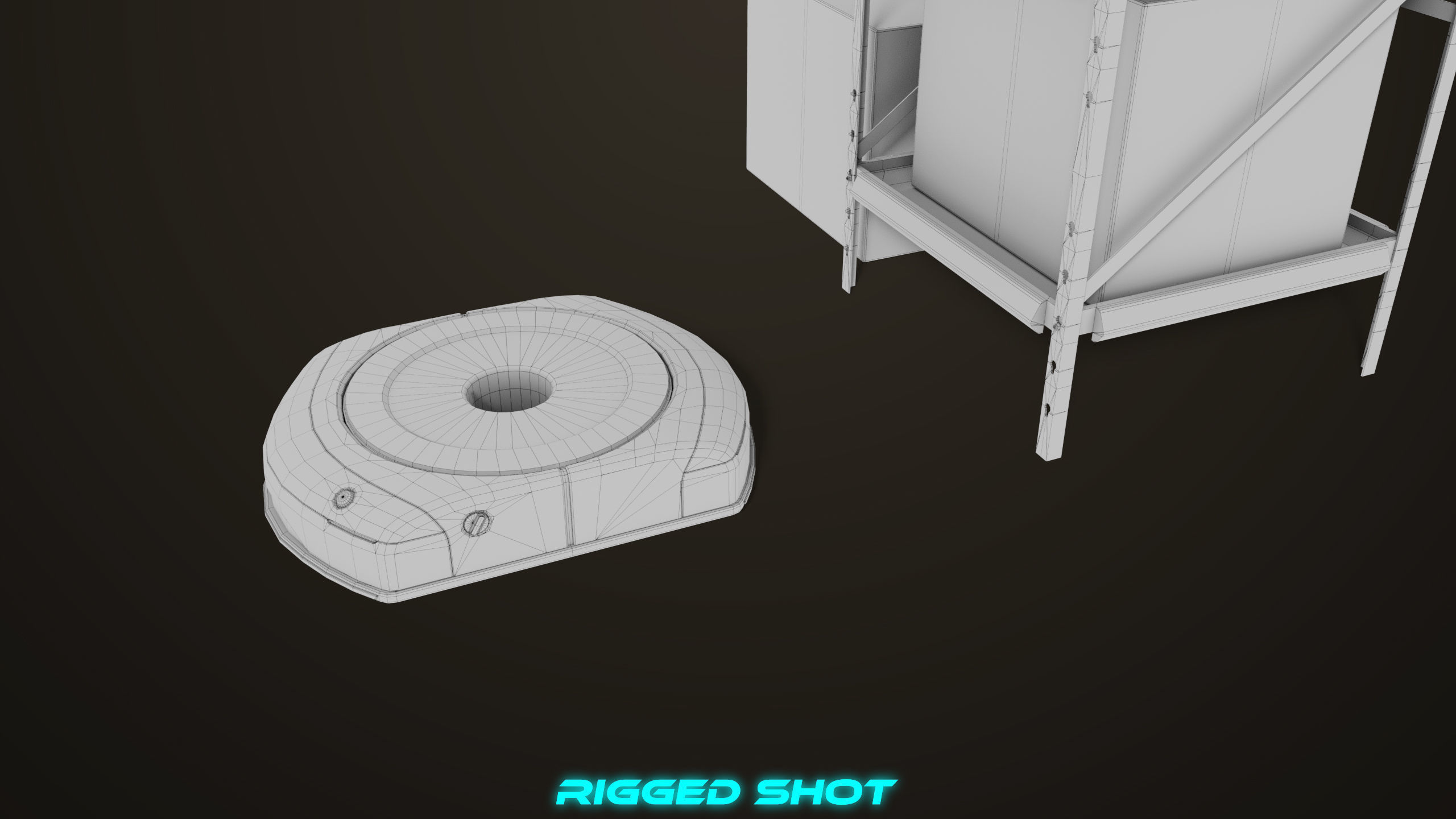 Warehouse Robot Generic All PBR Unity UE Textures Low-poly 3D model_42