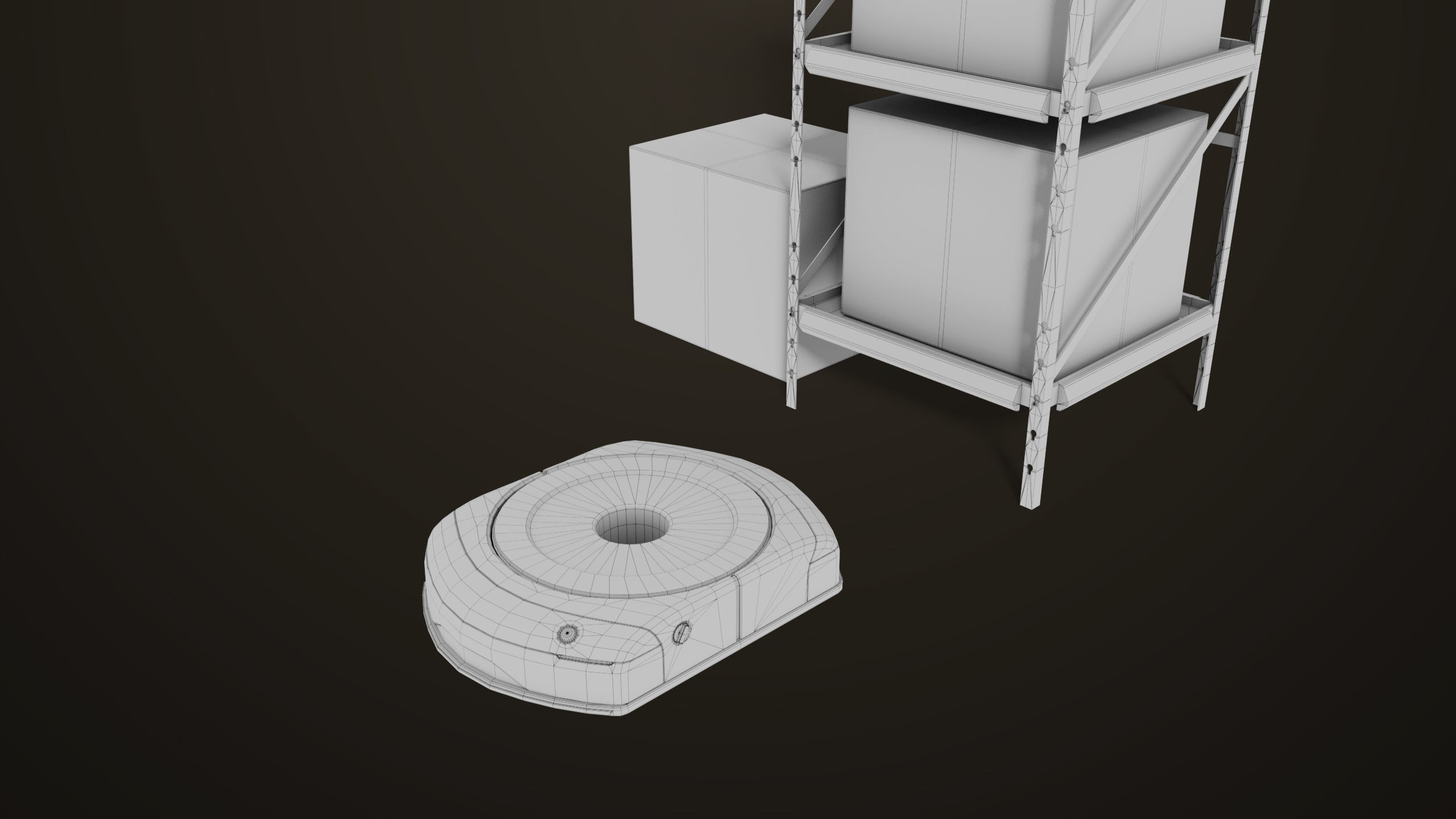 Warehouse Robot Generic All PBR Unity UE Textures Low-poly 3D model_27