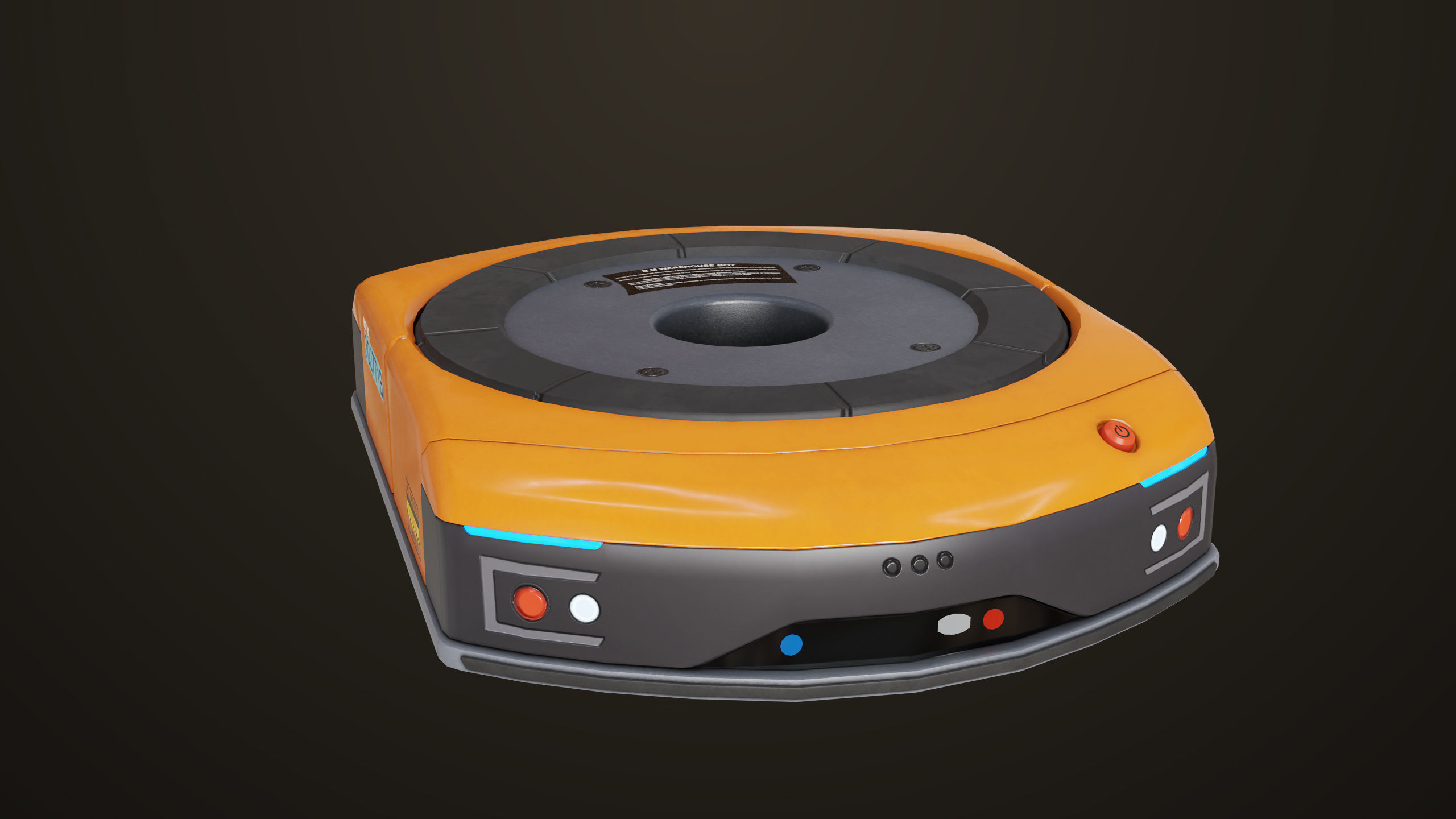 Warehouse Robot Generic All PBR Unity UE Textures Low-poly 3D model_10