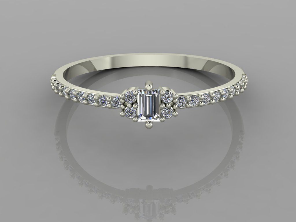 Women Ring 2 3D print model_2