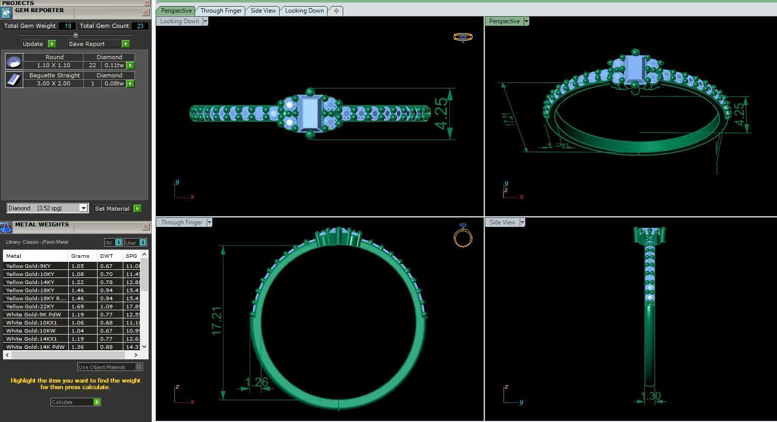 Women Ring 2 3D print model_3