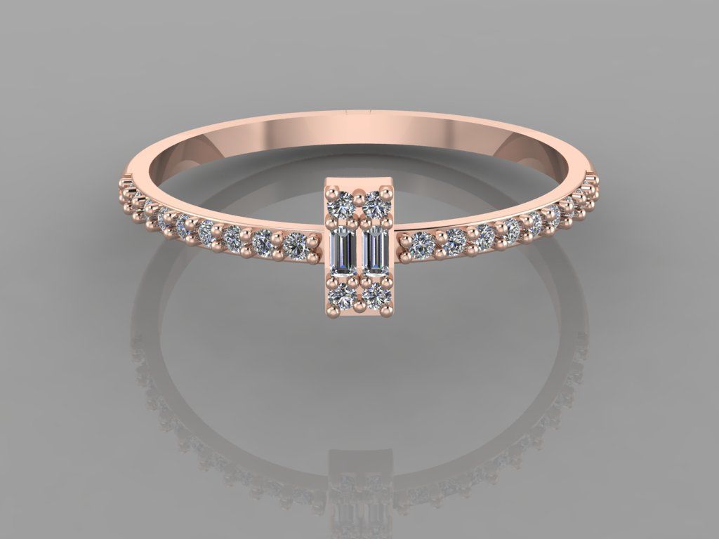 Women Ring 3 3D print model_1