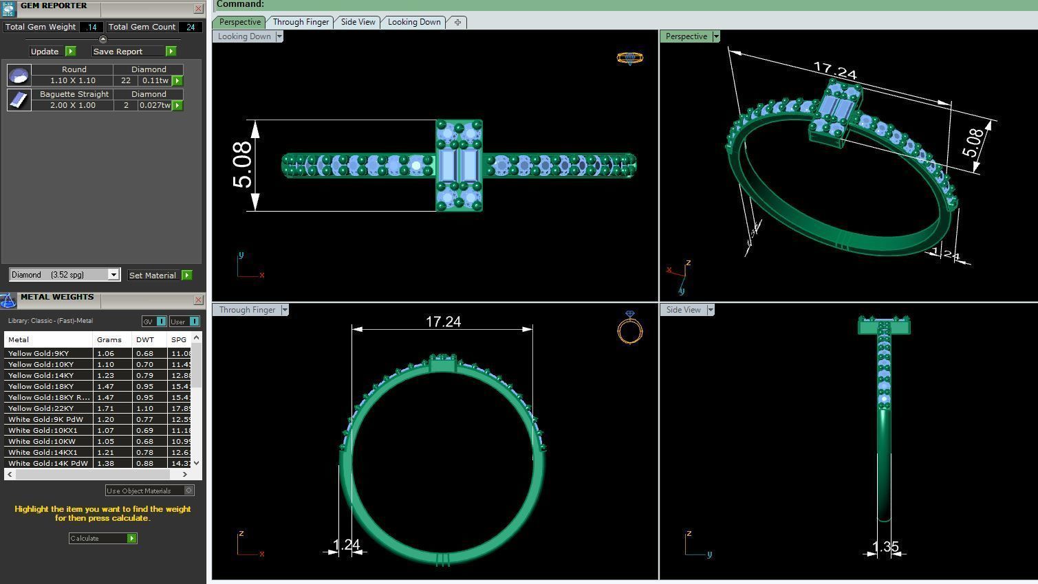 Women Ring 3 3D print model_5